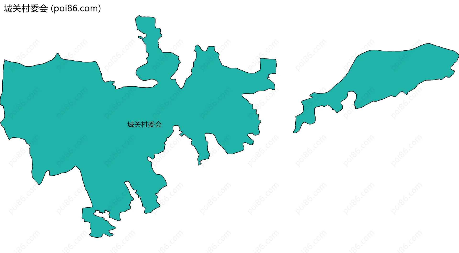 城关村委会边界地图