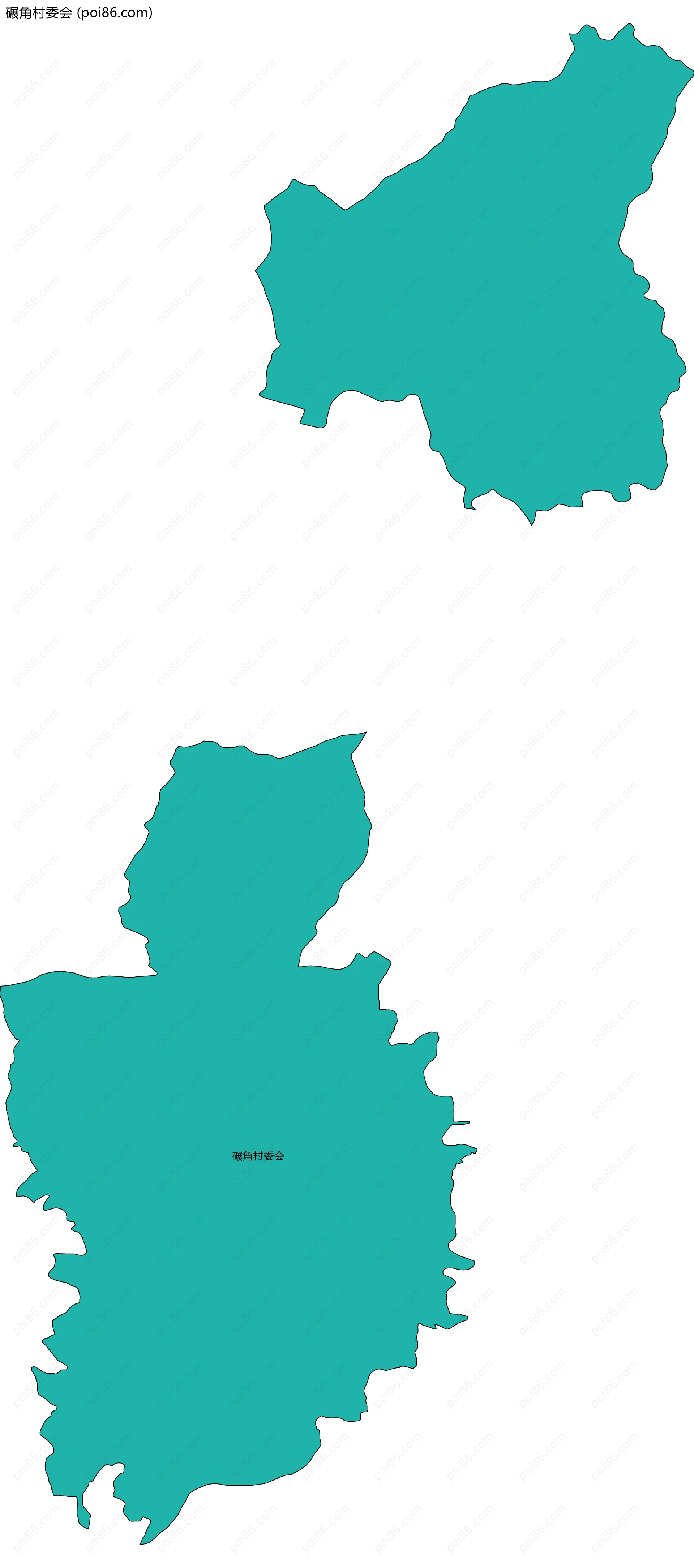 碾角村委会边界地图