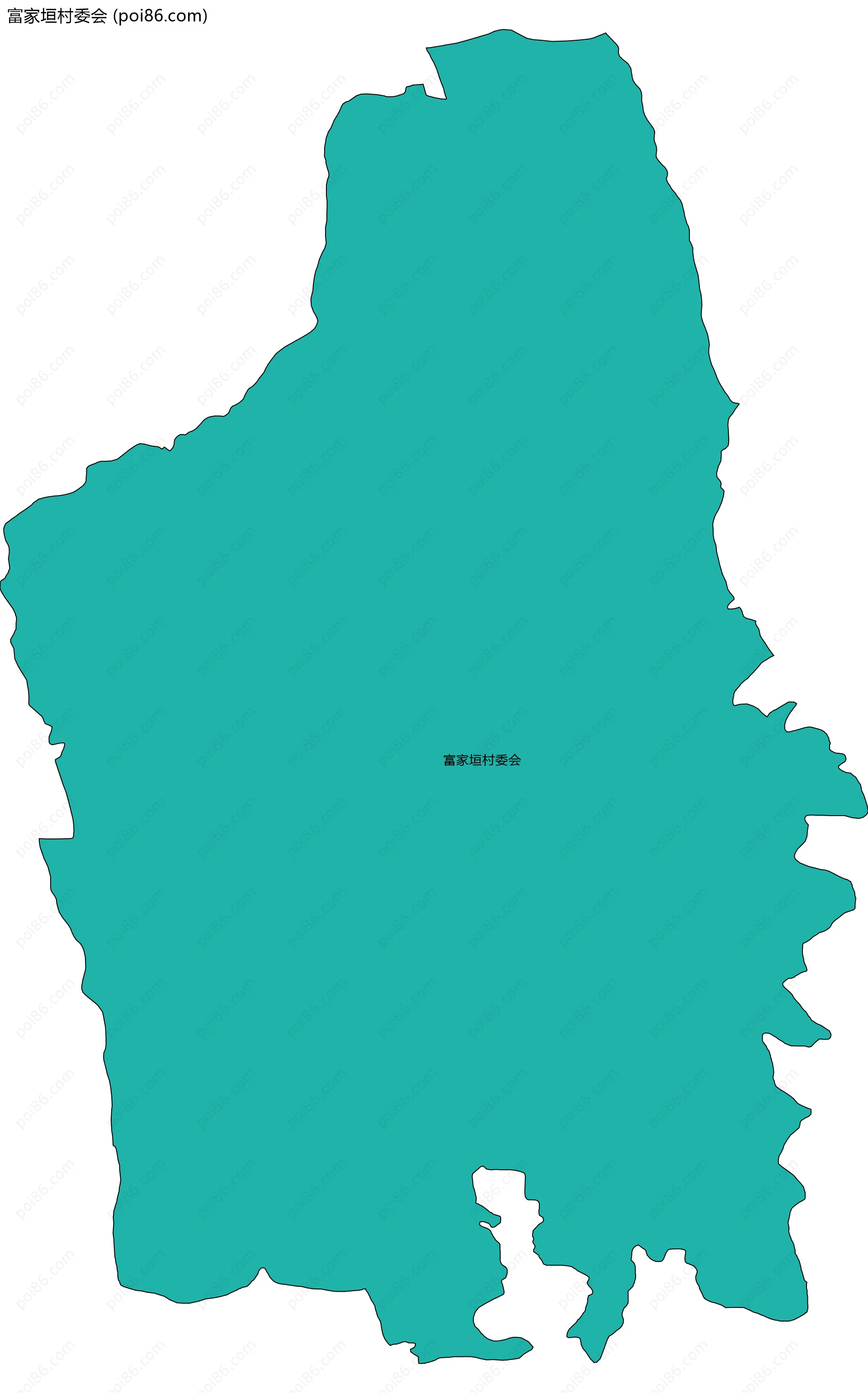 富家垣村委会边界地图