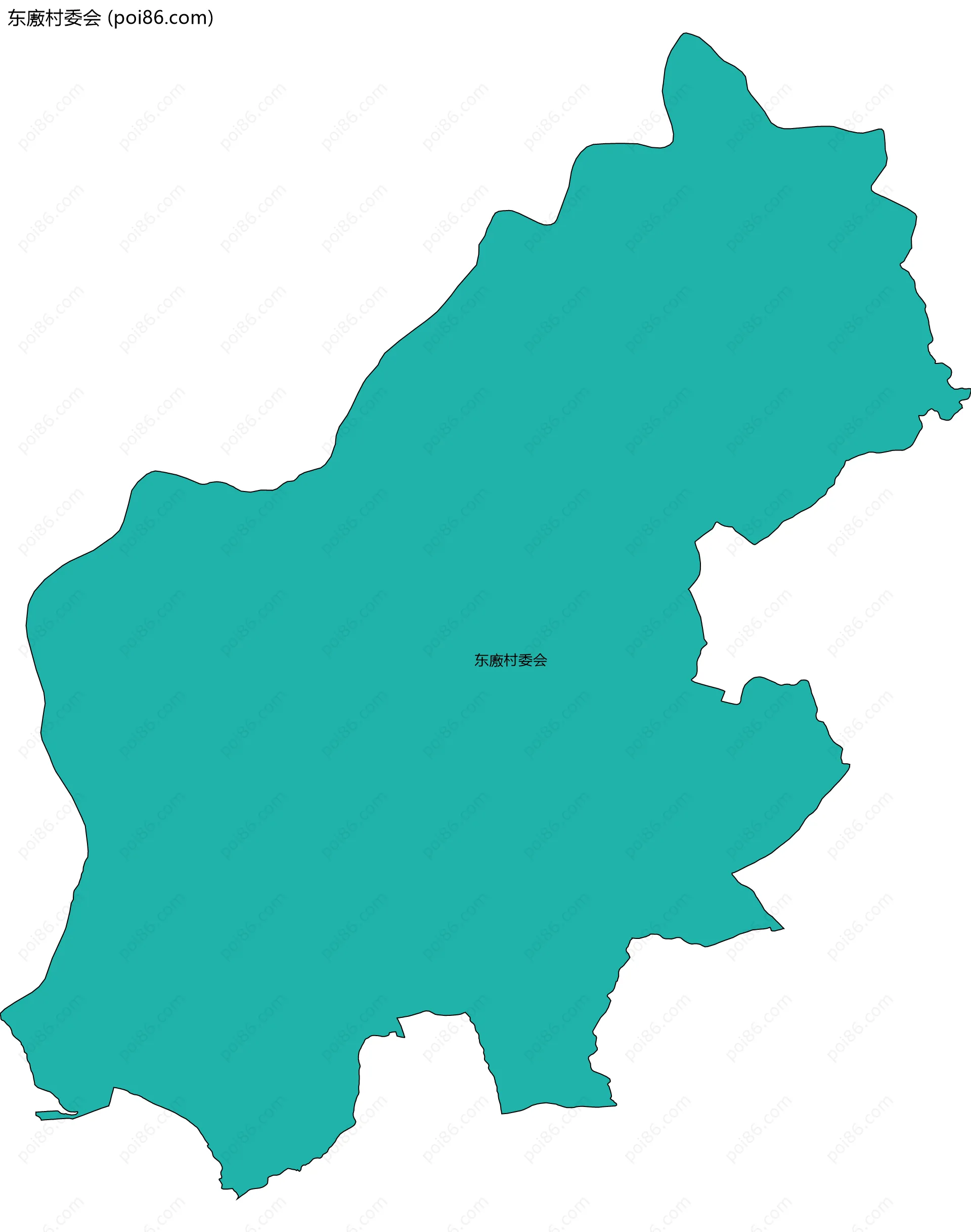 东廒村委会边界地图