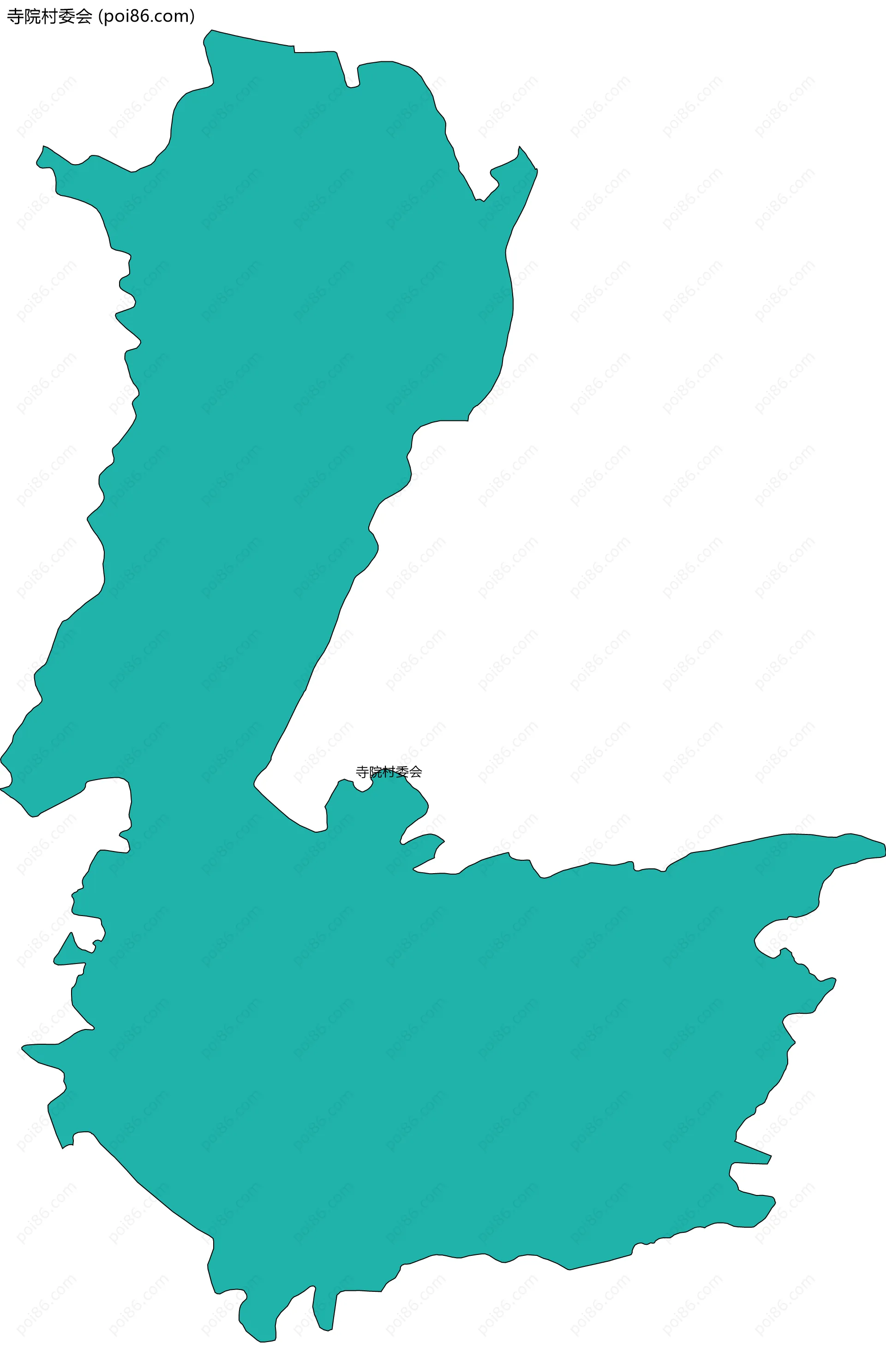 寺院村委会边界地图