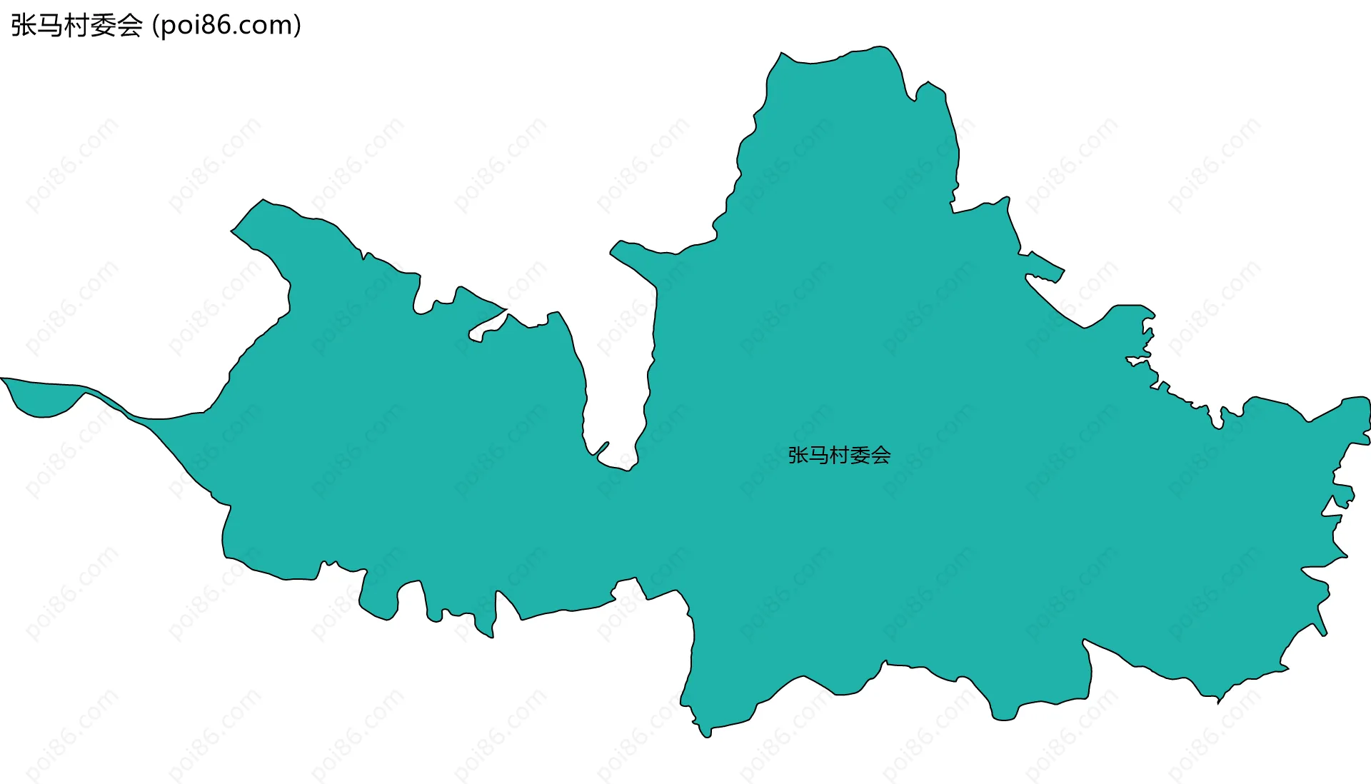 张马村委会边界地图