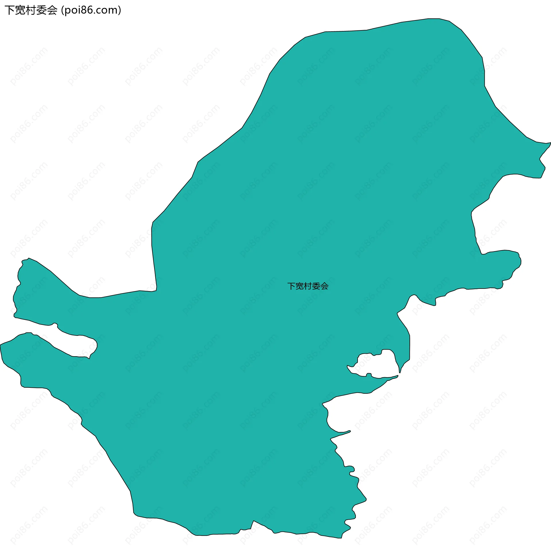 下宽村委会边界地图