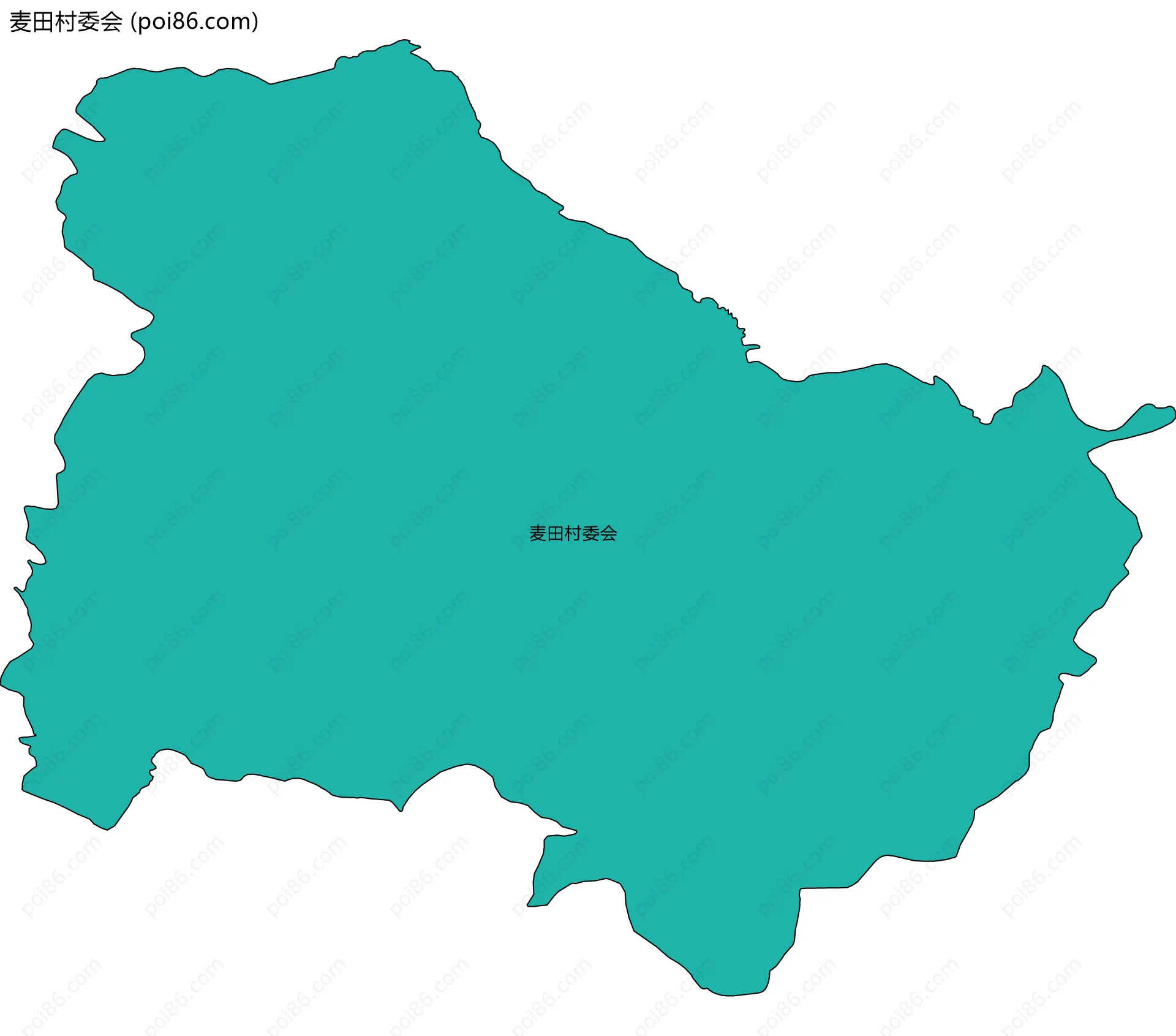 麦田村委会边界地图
