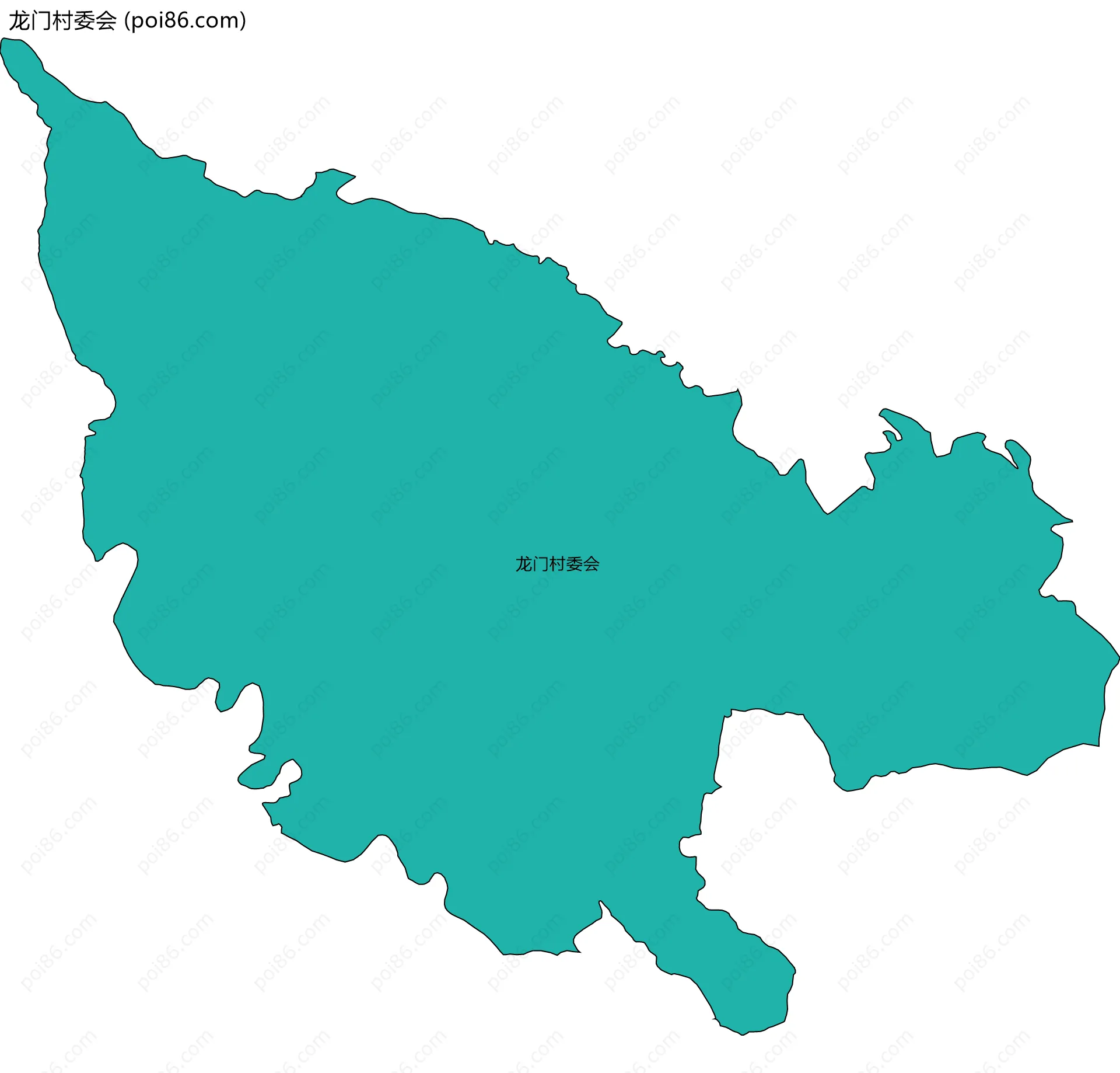 龙门村委会边界地图