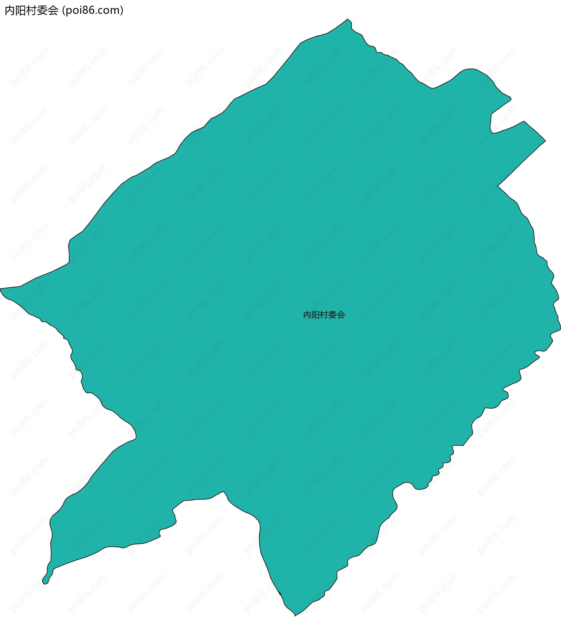 内阳村委会边界地图