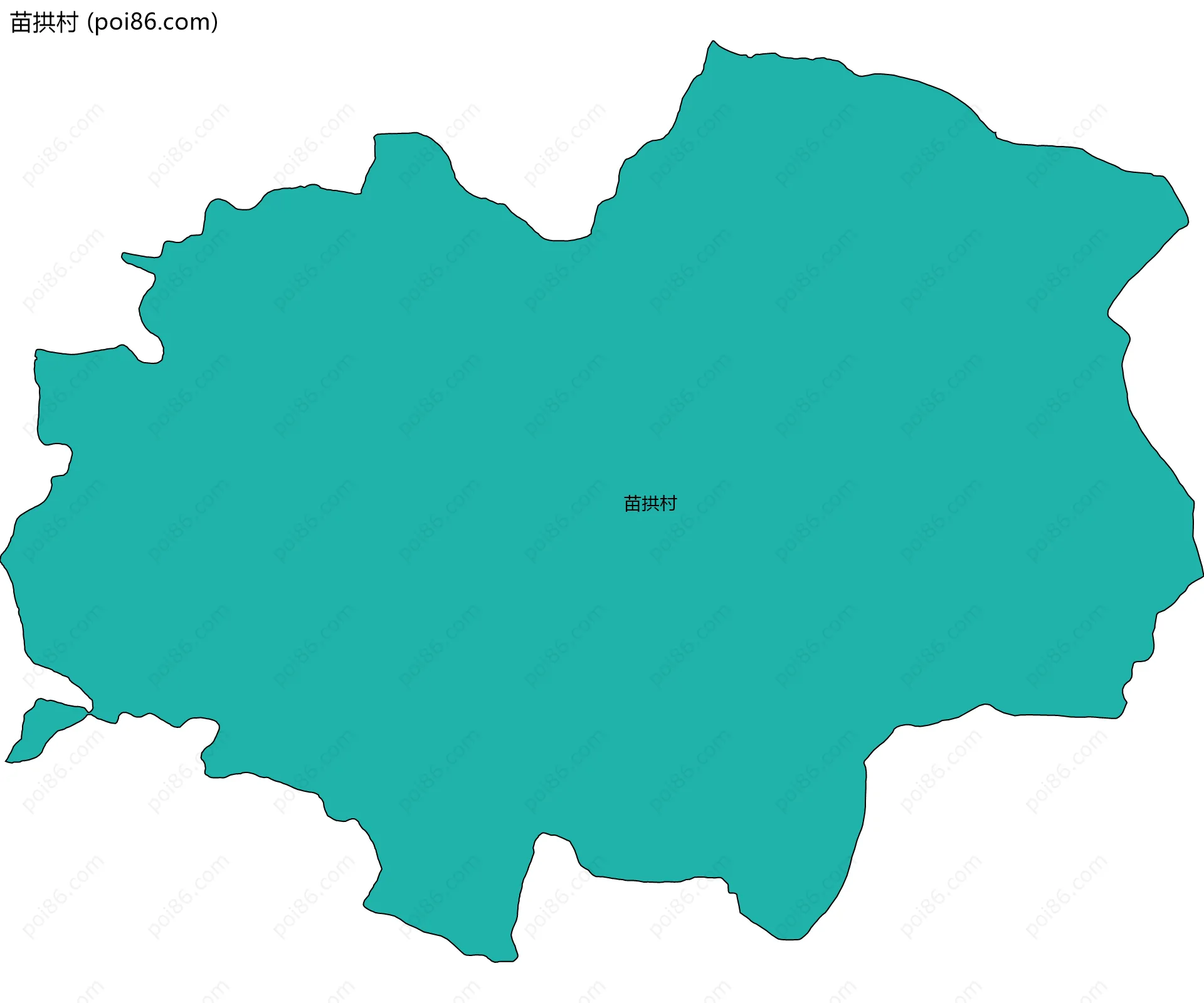 苗拱村边界地图