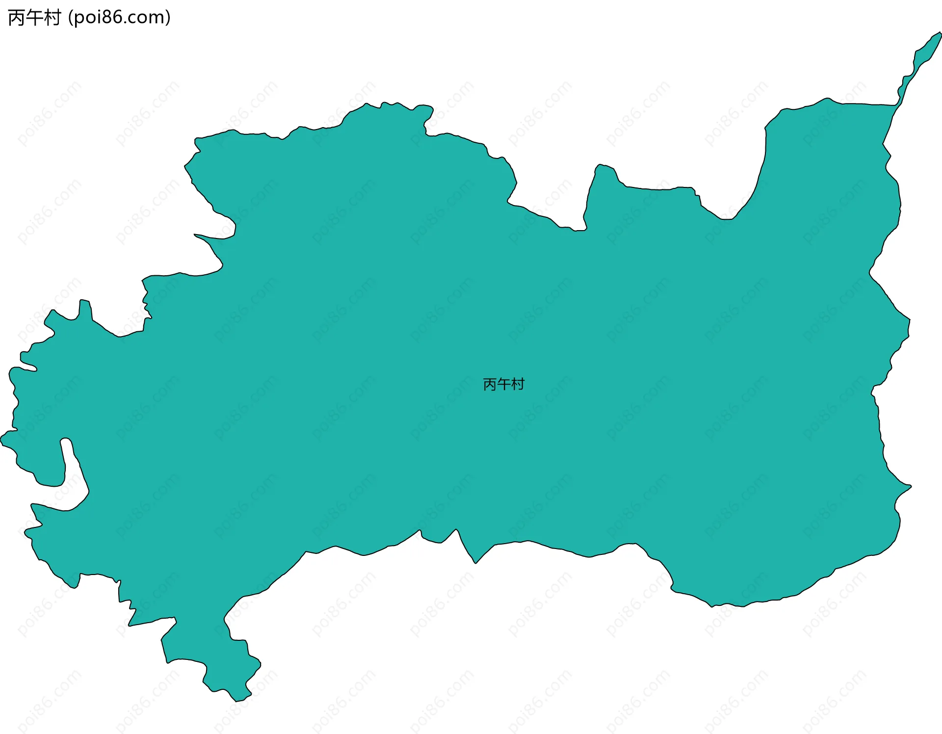 丙午村边界地图