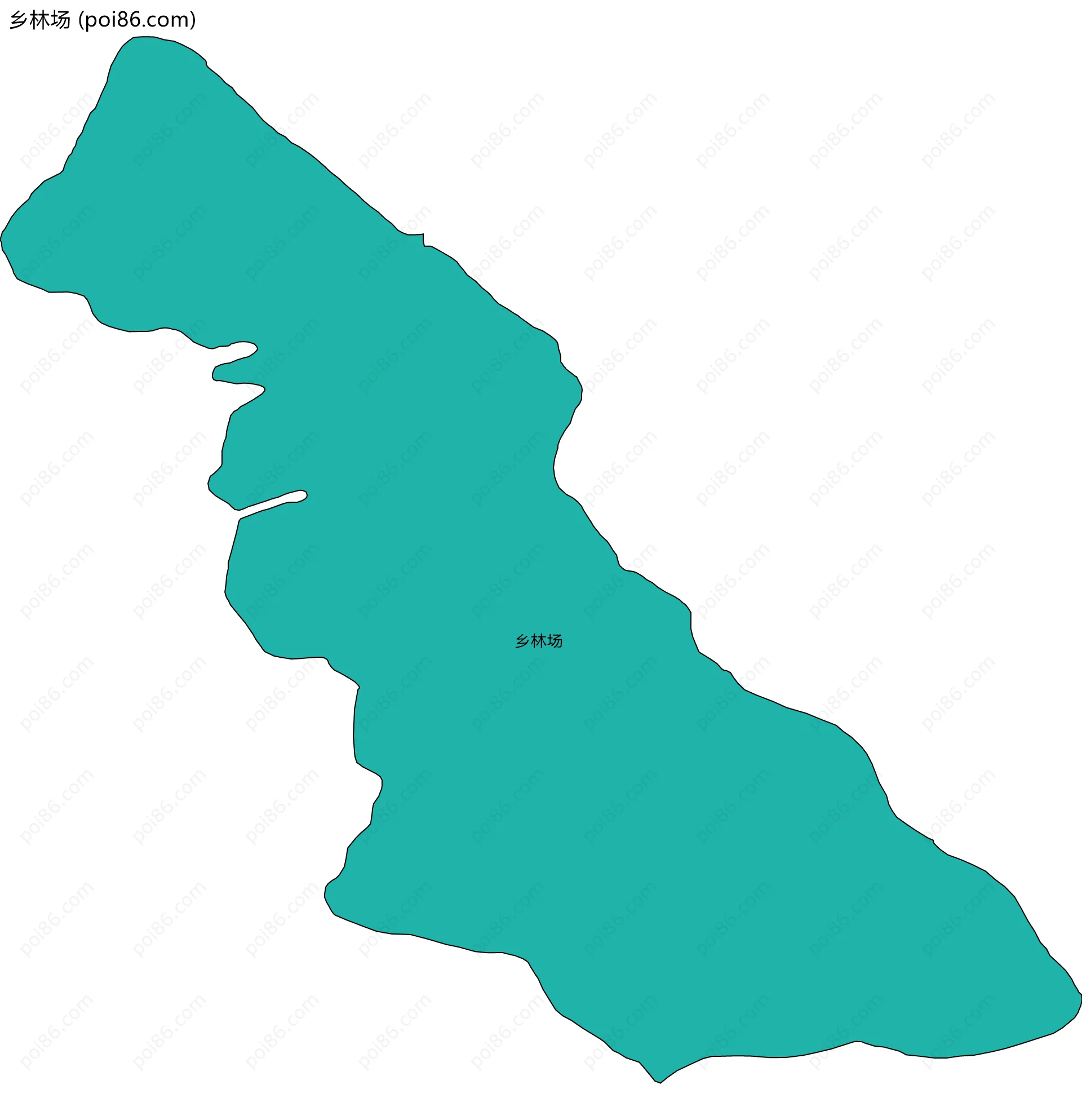 乡林场边界地图