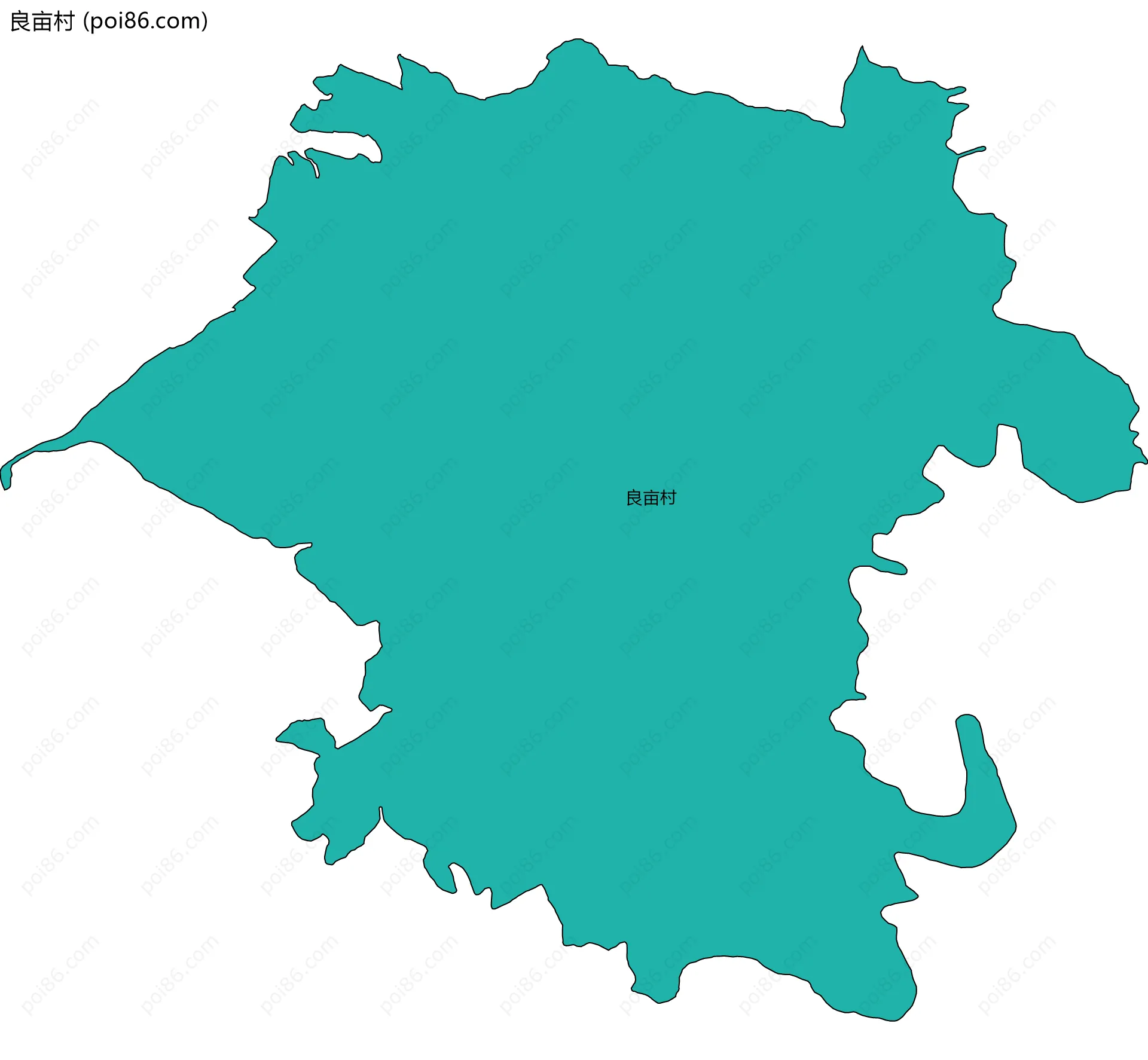 良亩村边界地图