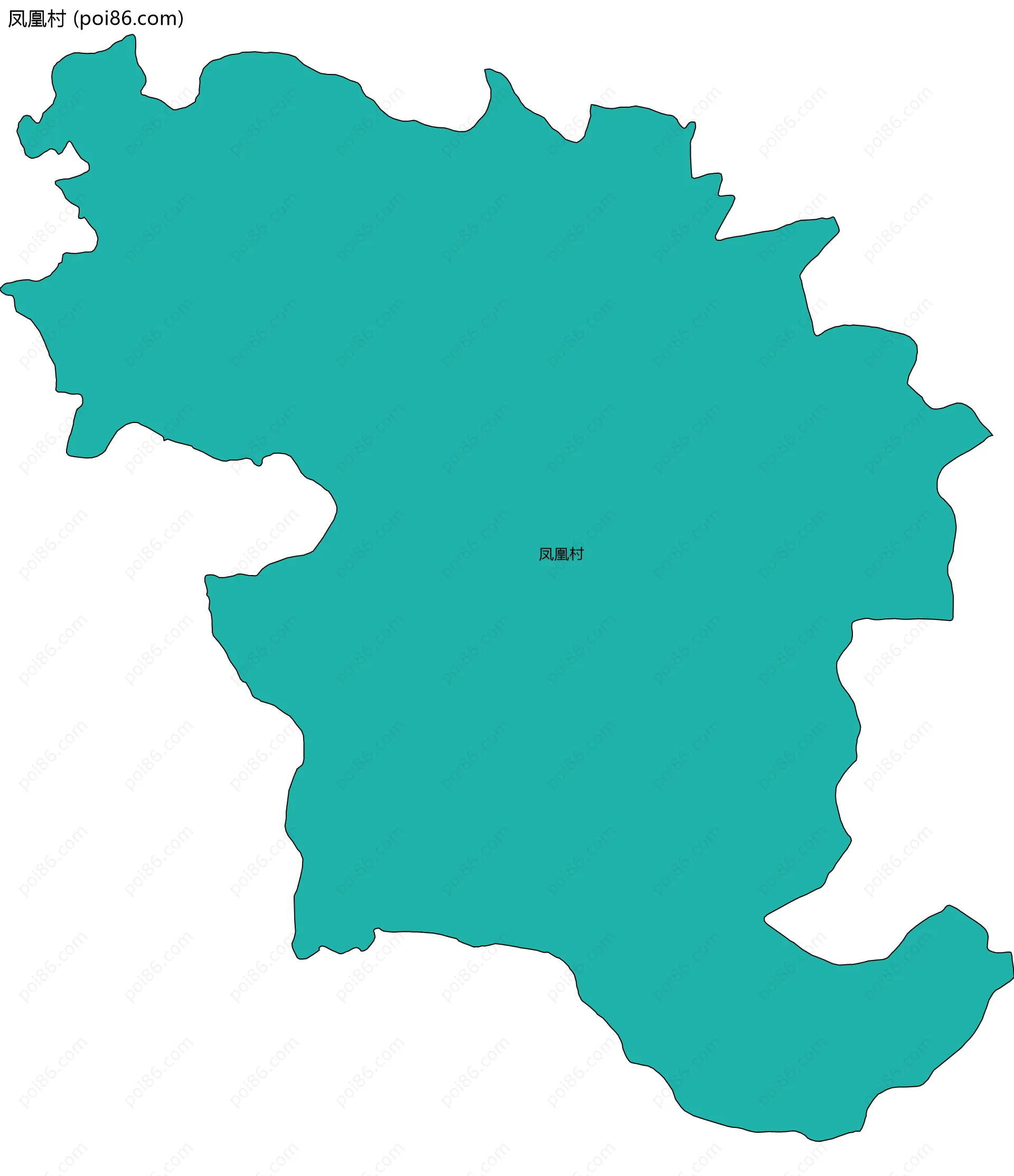 凤凰村边界地图