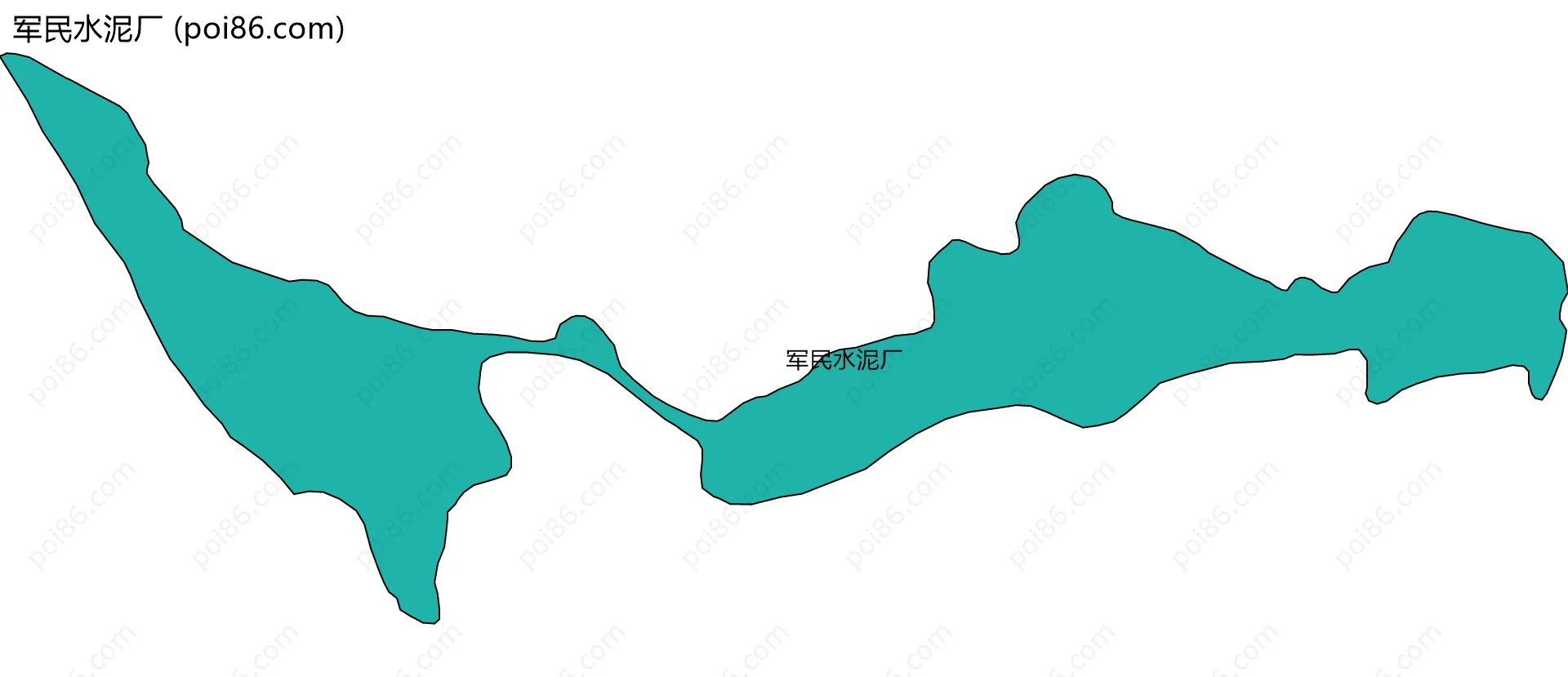 军民水泥厂边界地图