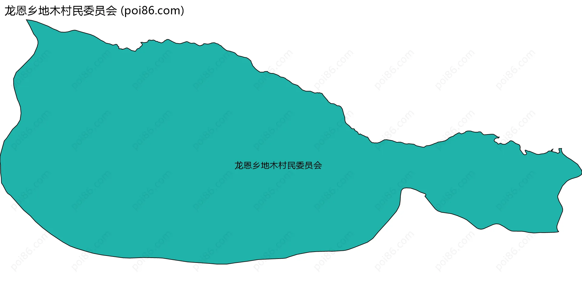 龙恩乡地木村民委员会边界地图