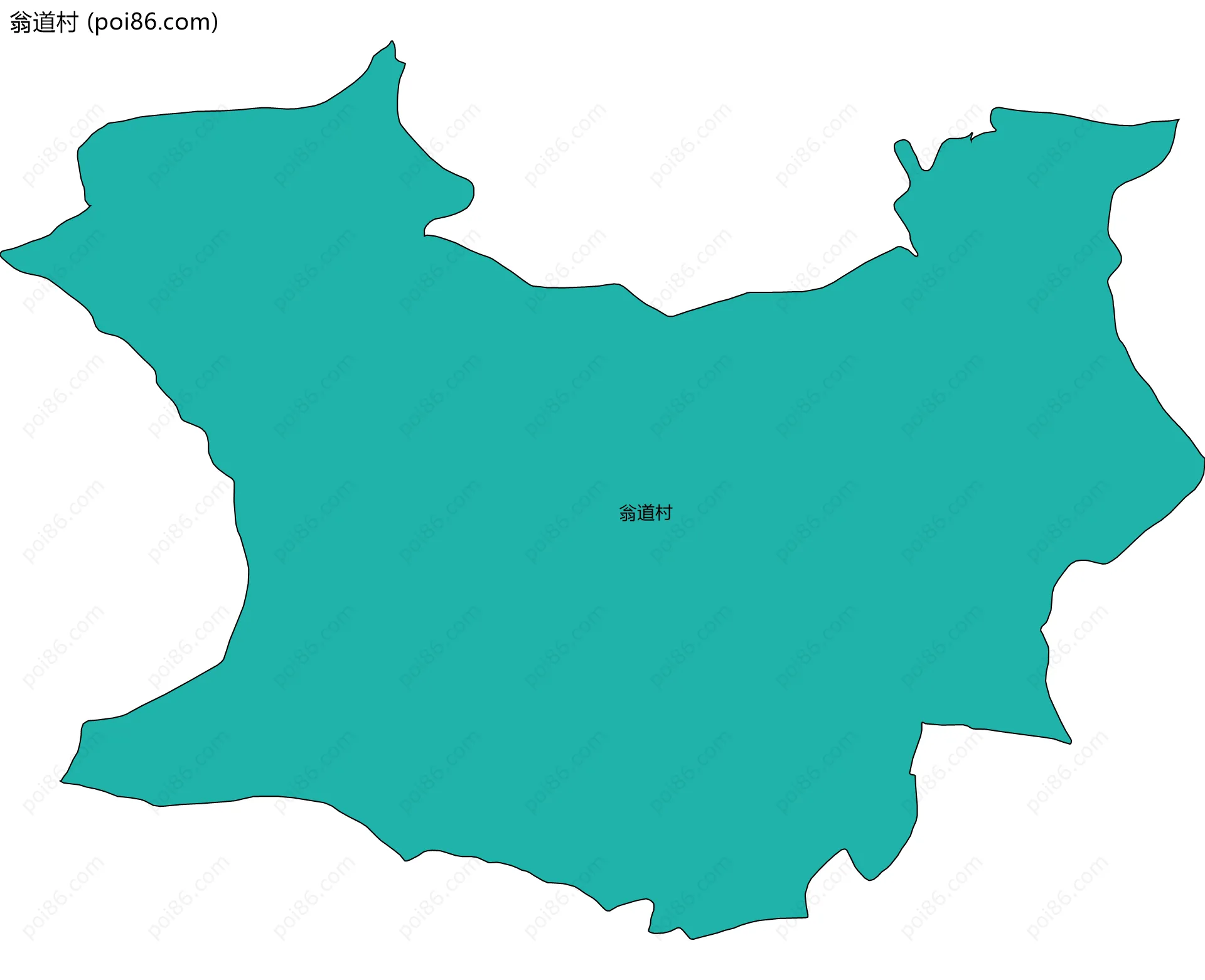 翁道村边界地图