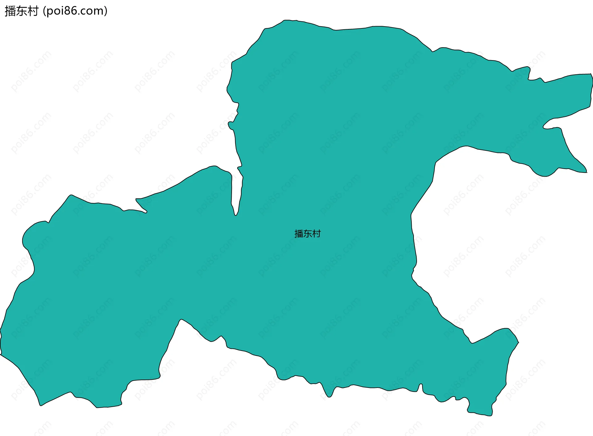 播东村边界地图