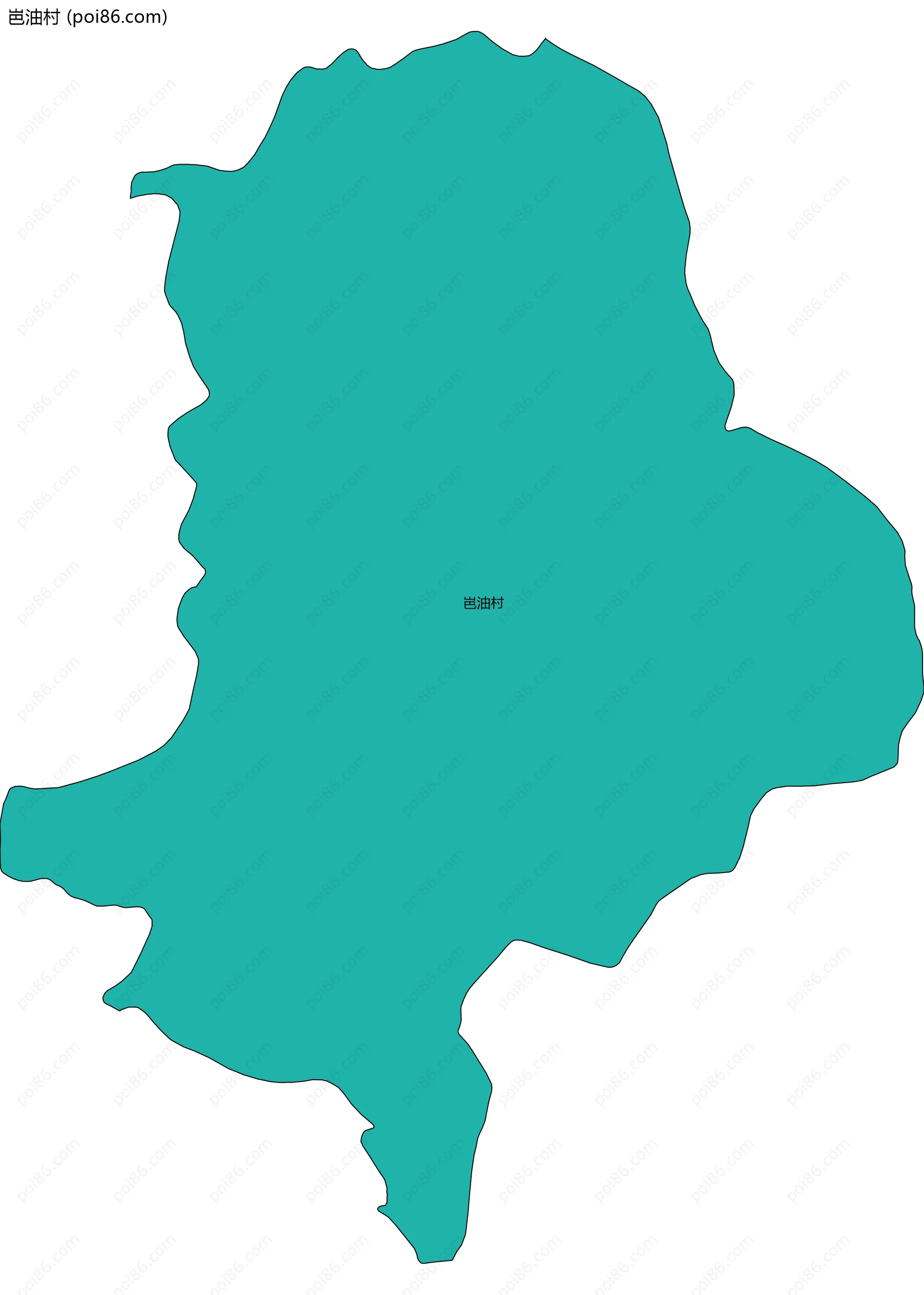 岜油村边界地图