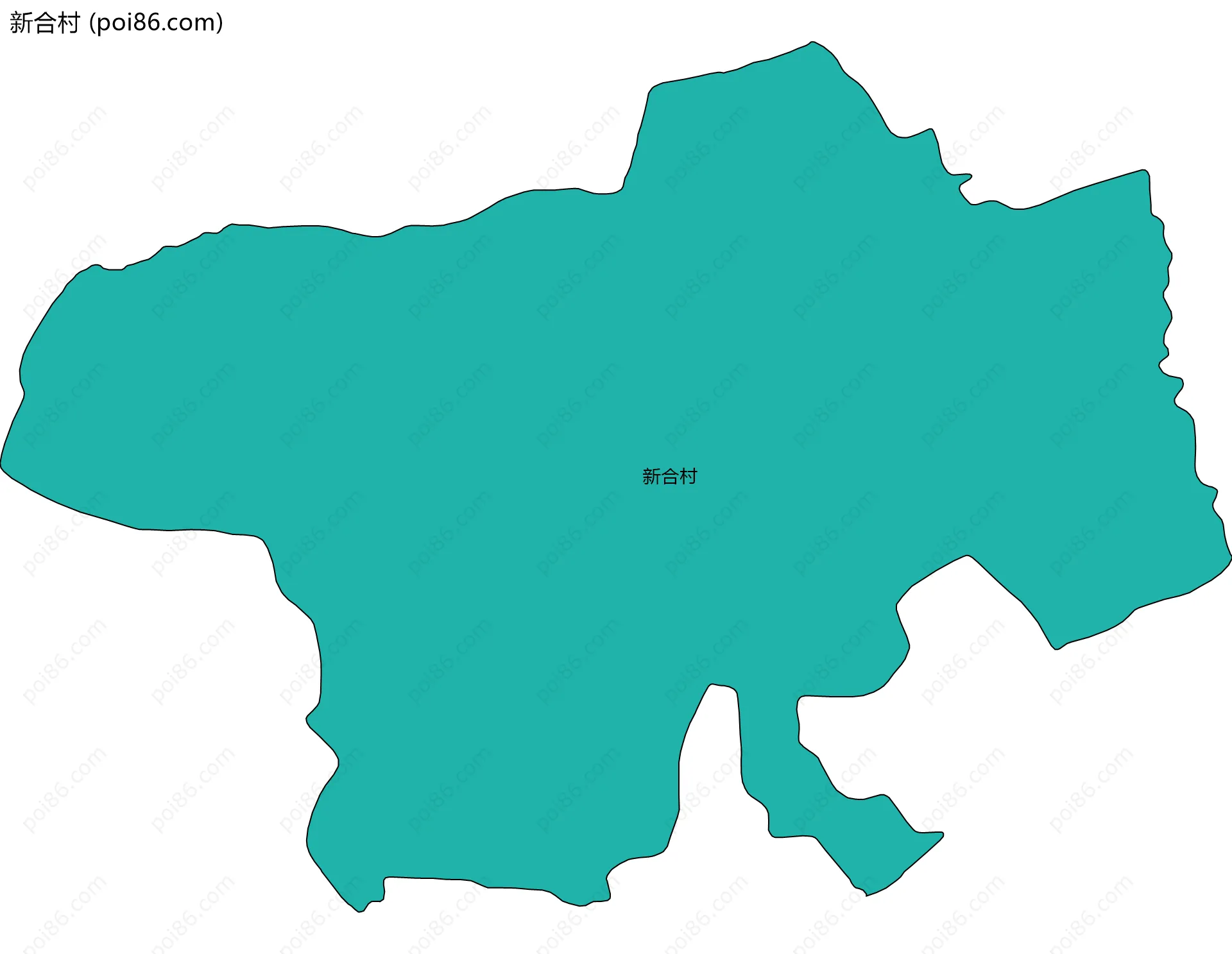 新合村边界地图