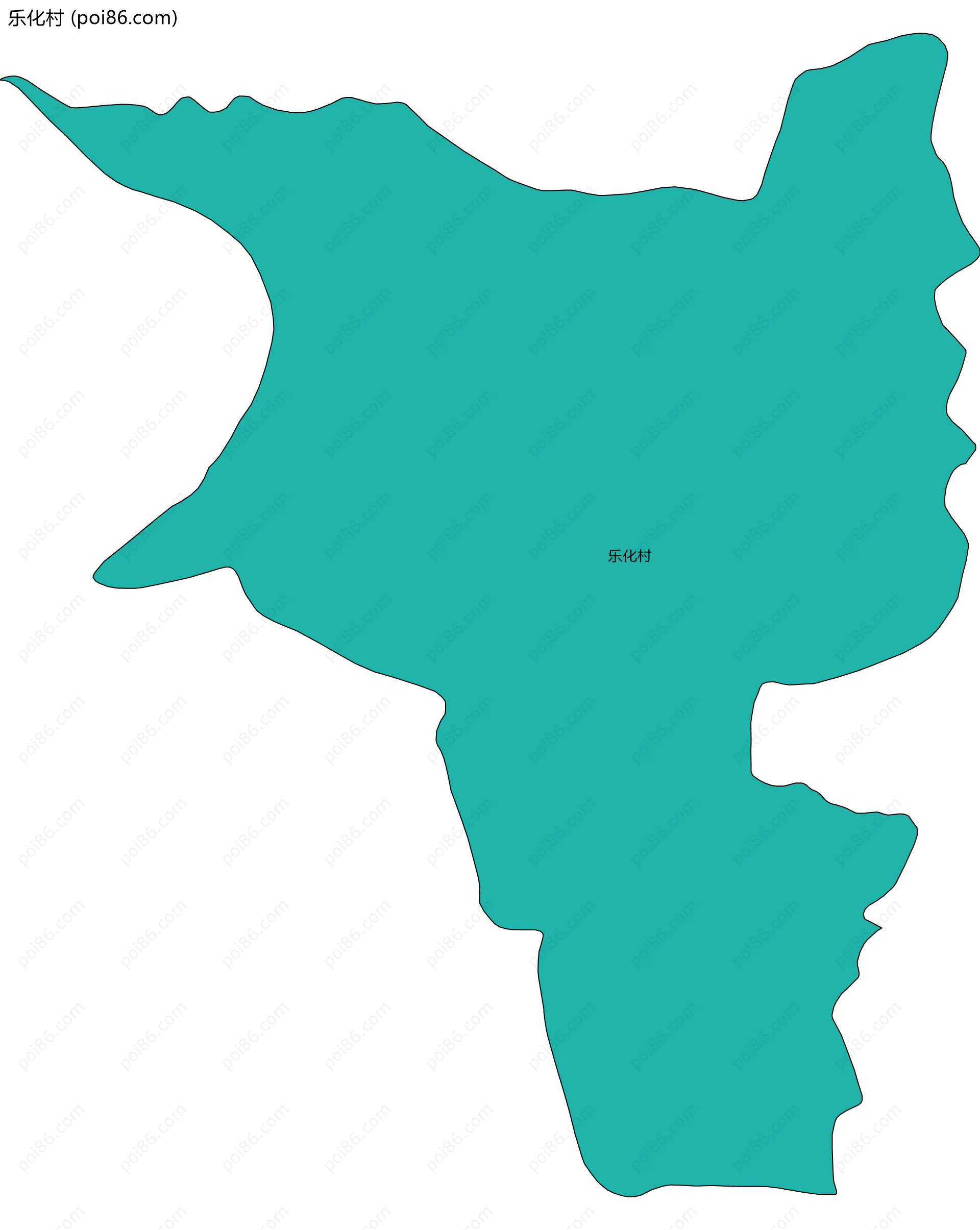 乐化村边界地图