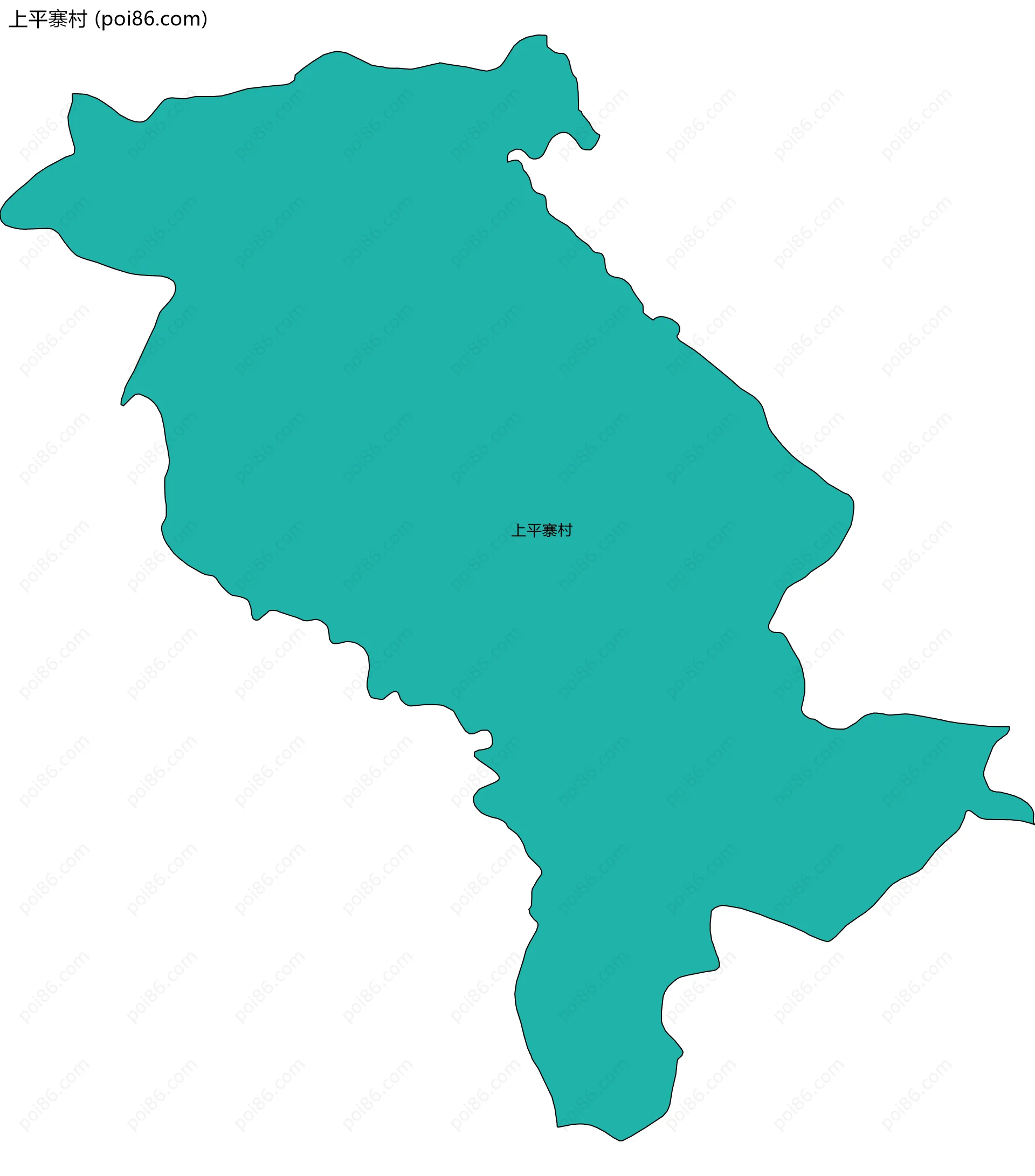 上平寨村边界地图