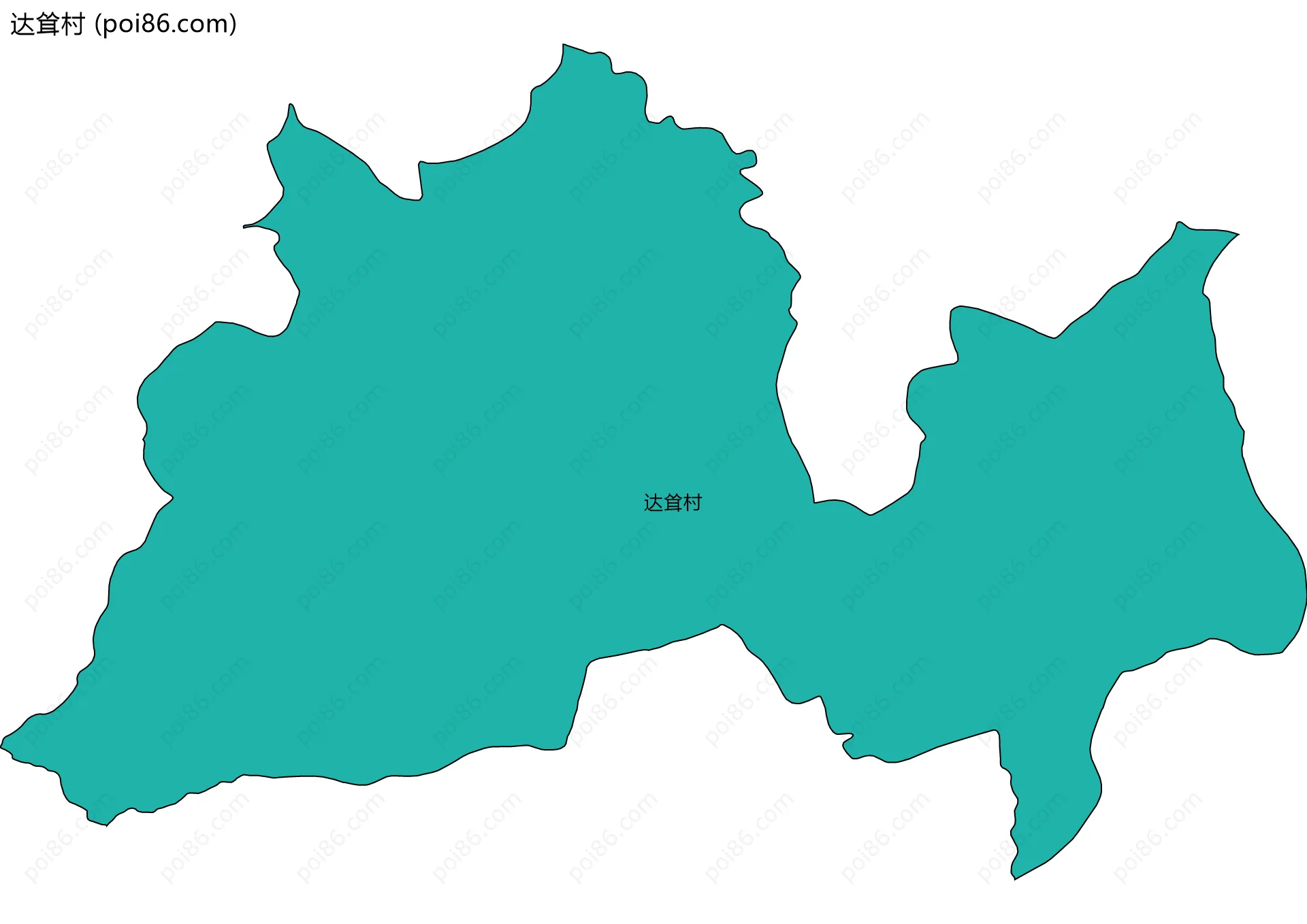 达耸村边界地图