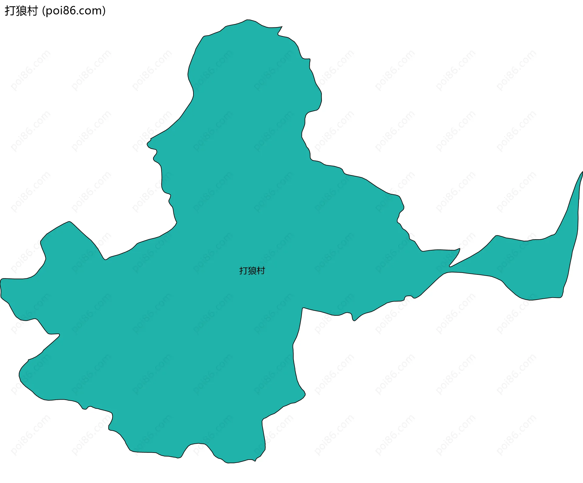打狼村边界地图