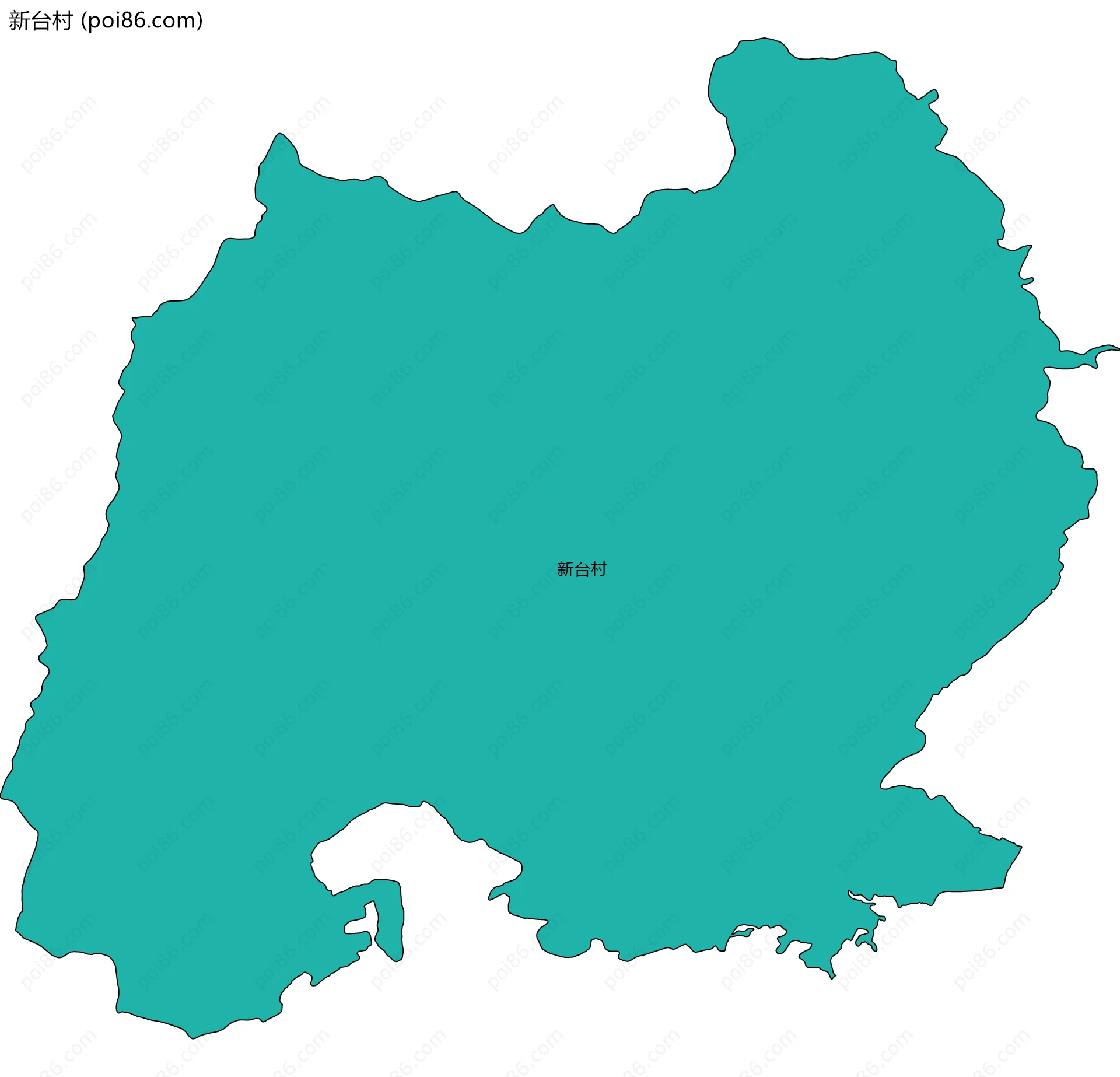 新台村边界地图