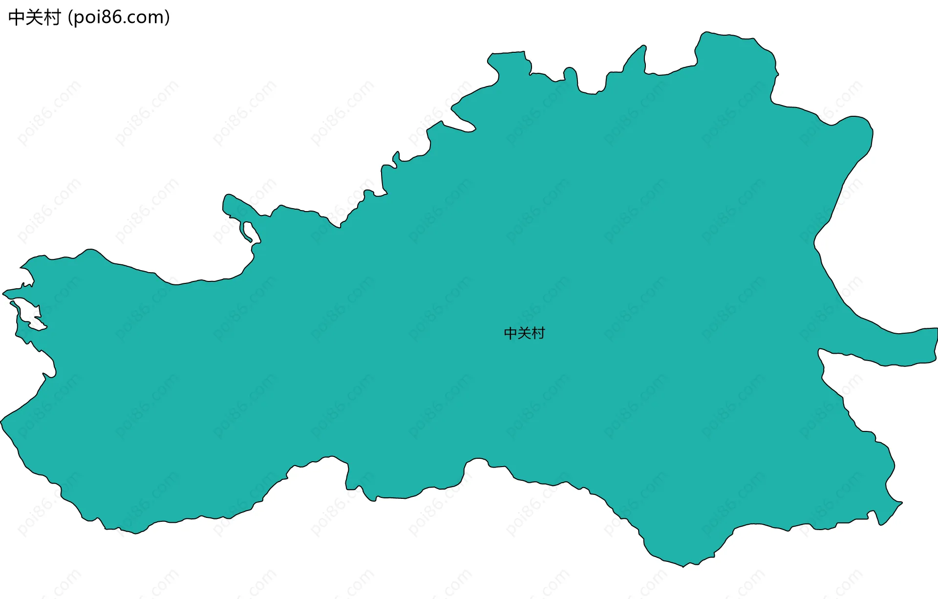 中关村边界地图