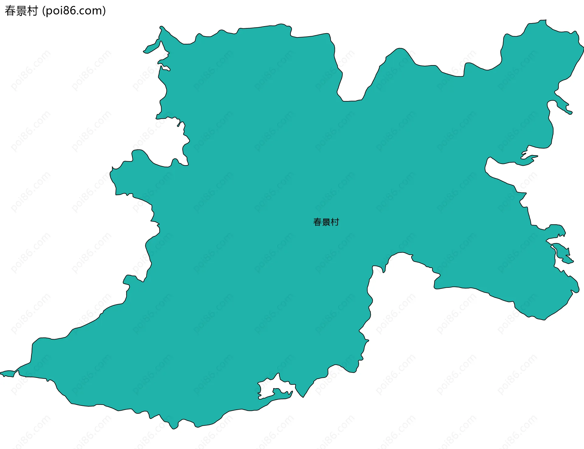 春景村边界地图
