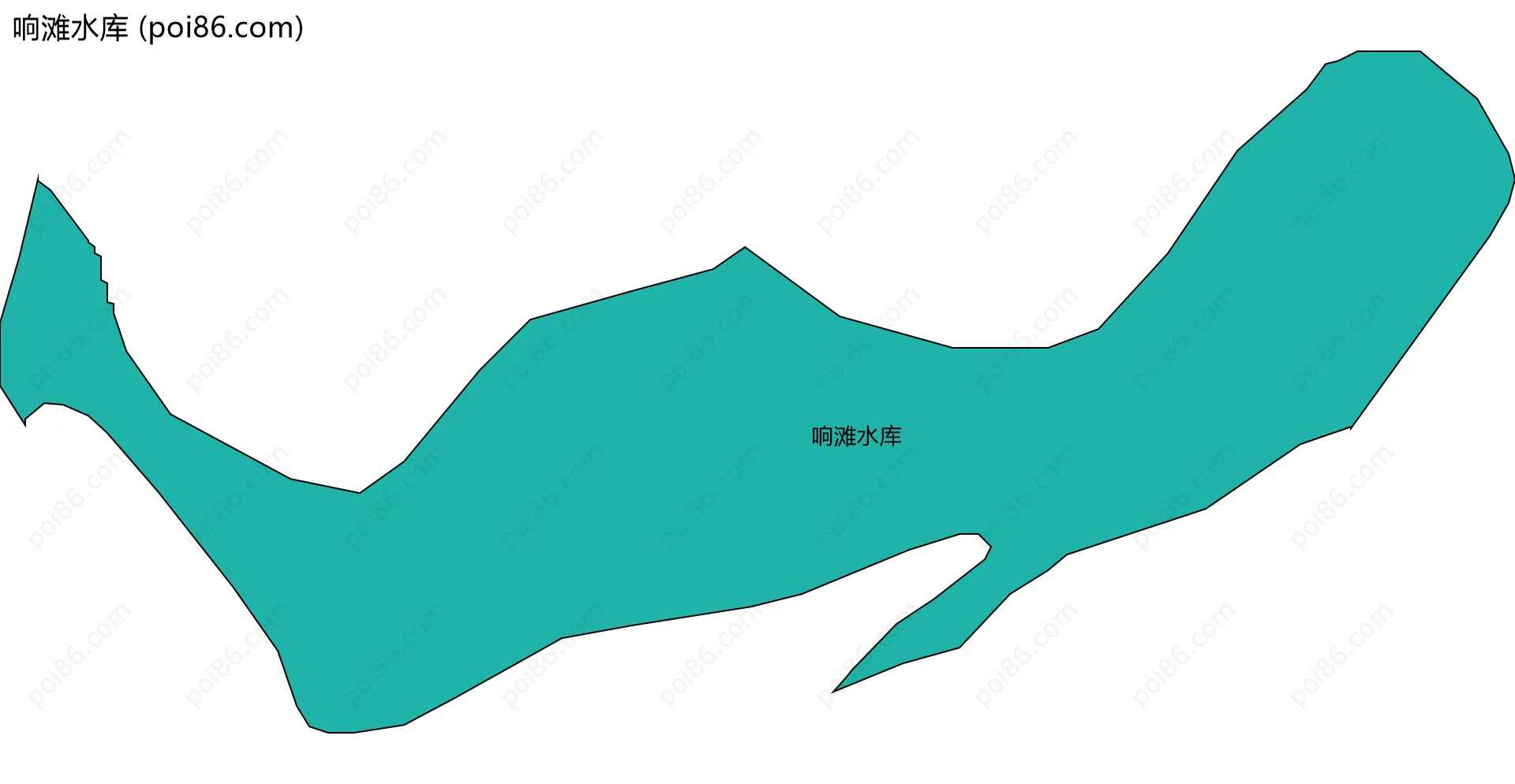 响滩水库边界地图