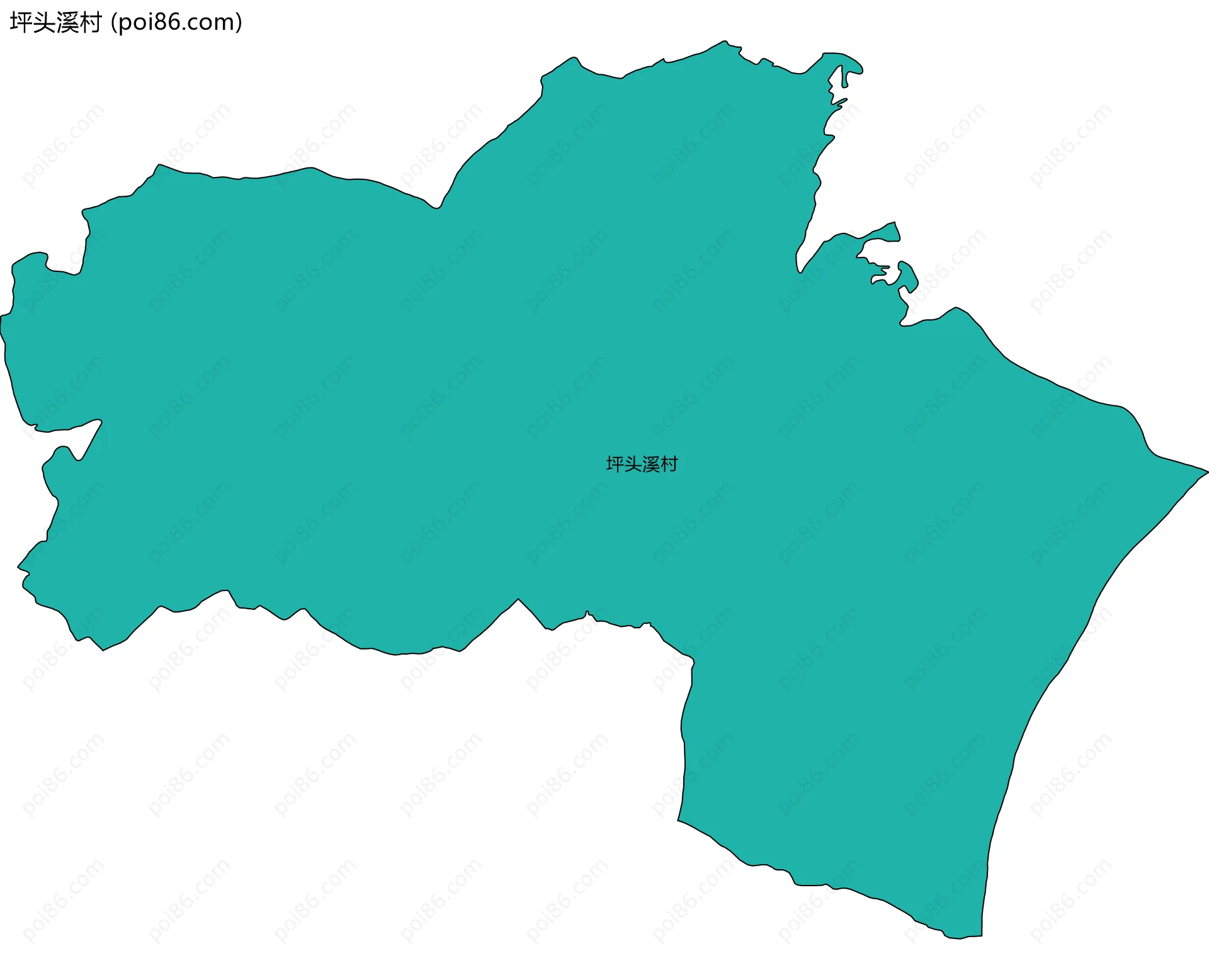 坪头溪村边界地图
