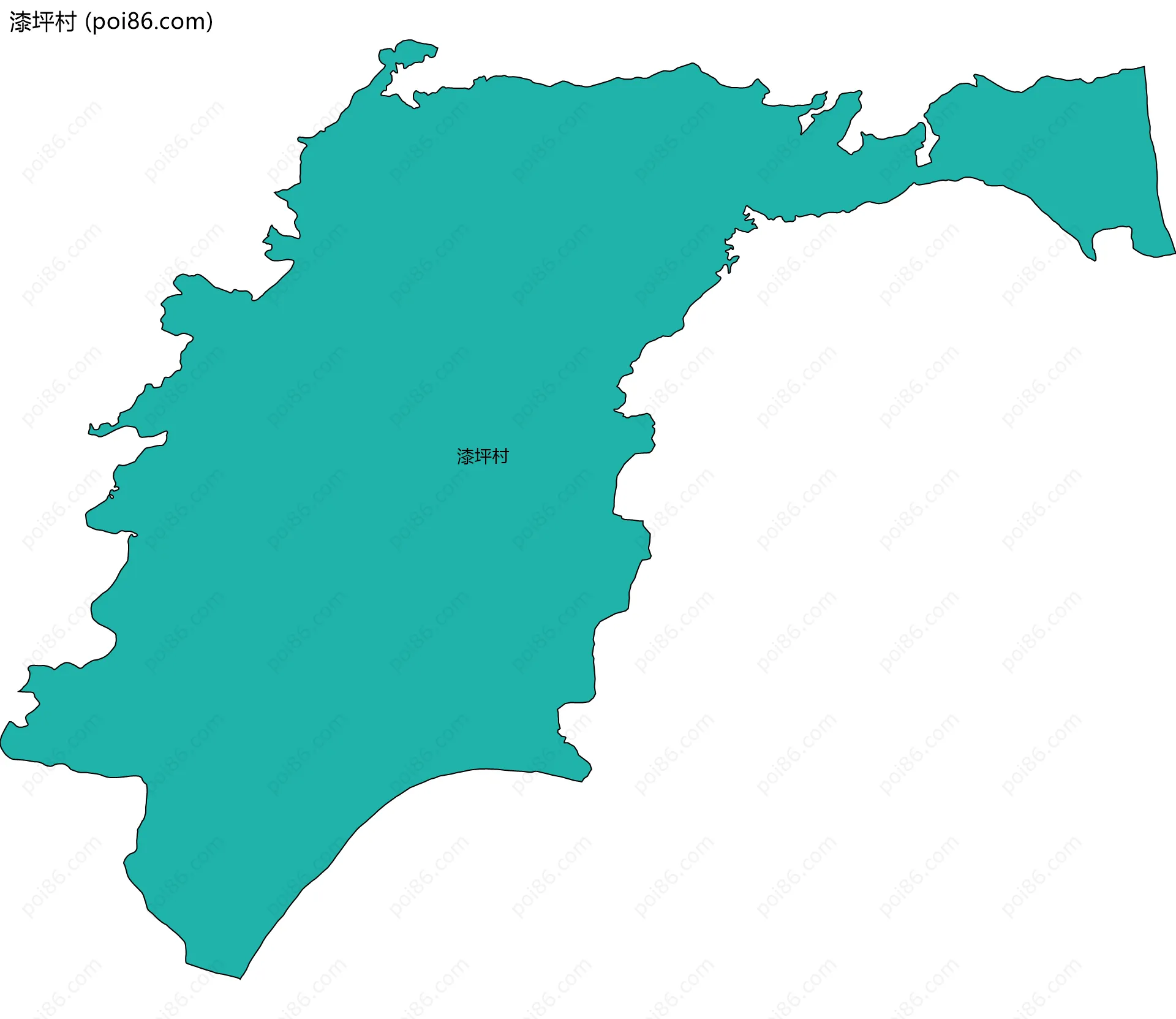 漆坪村边界地图