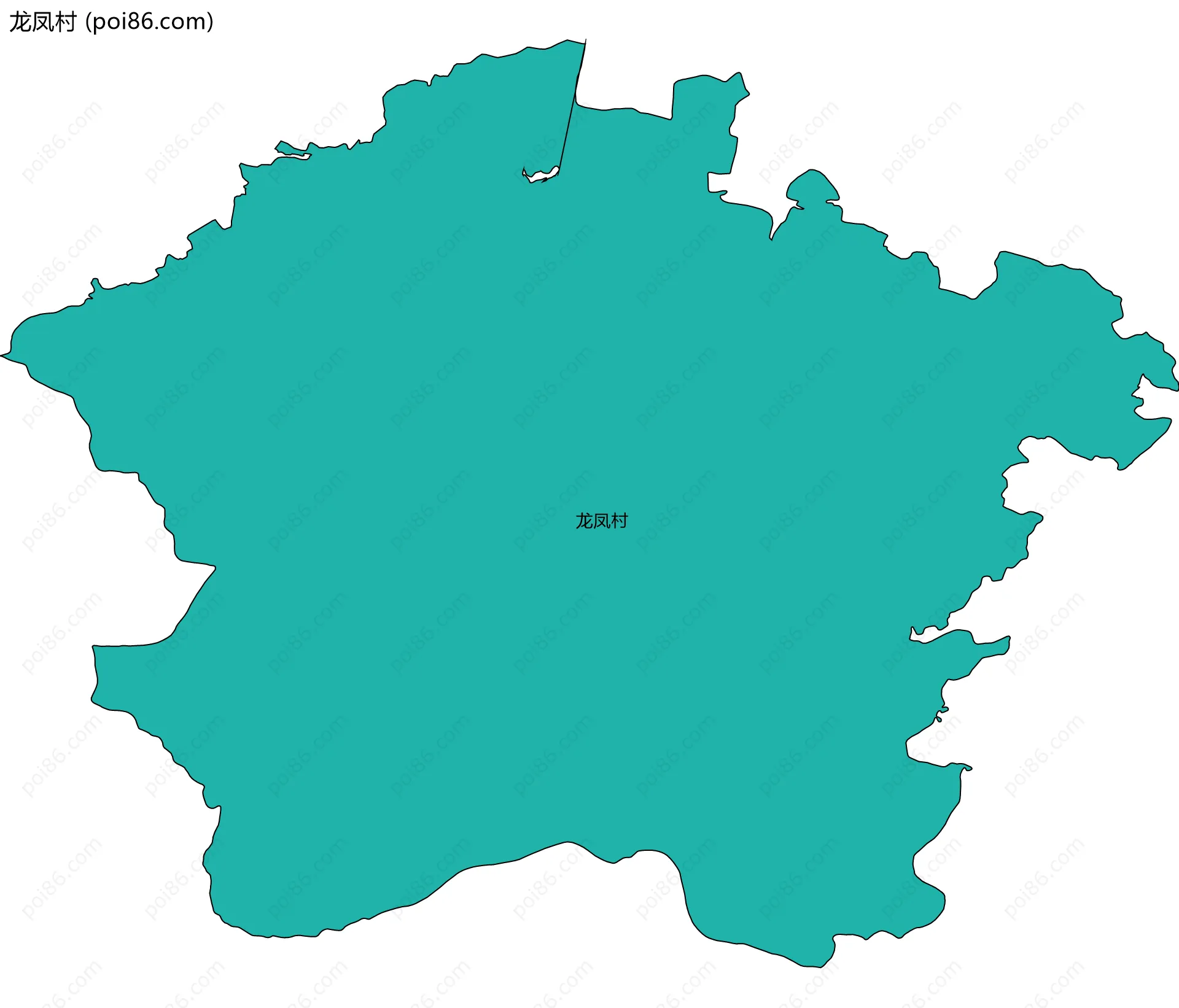 龙凤村边界地图