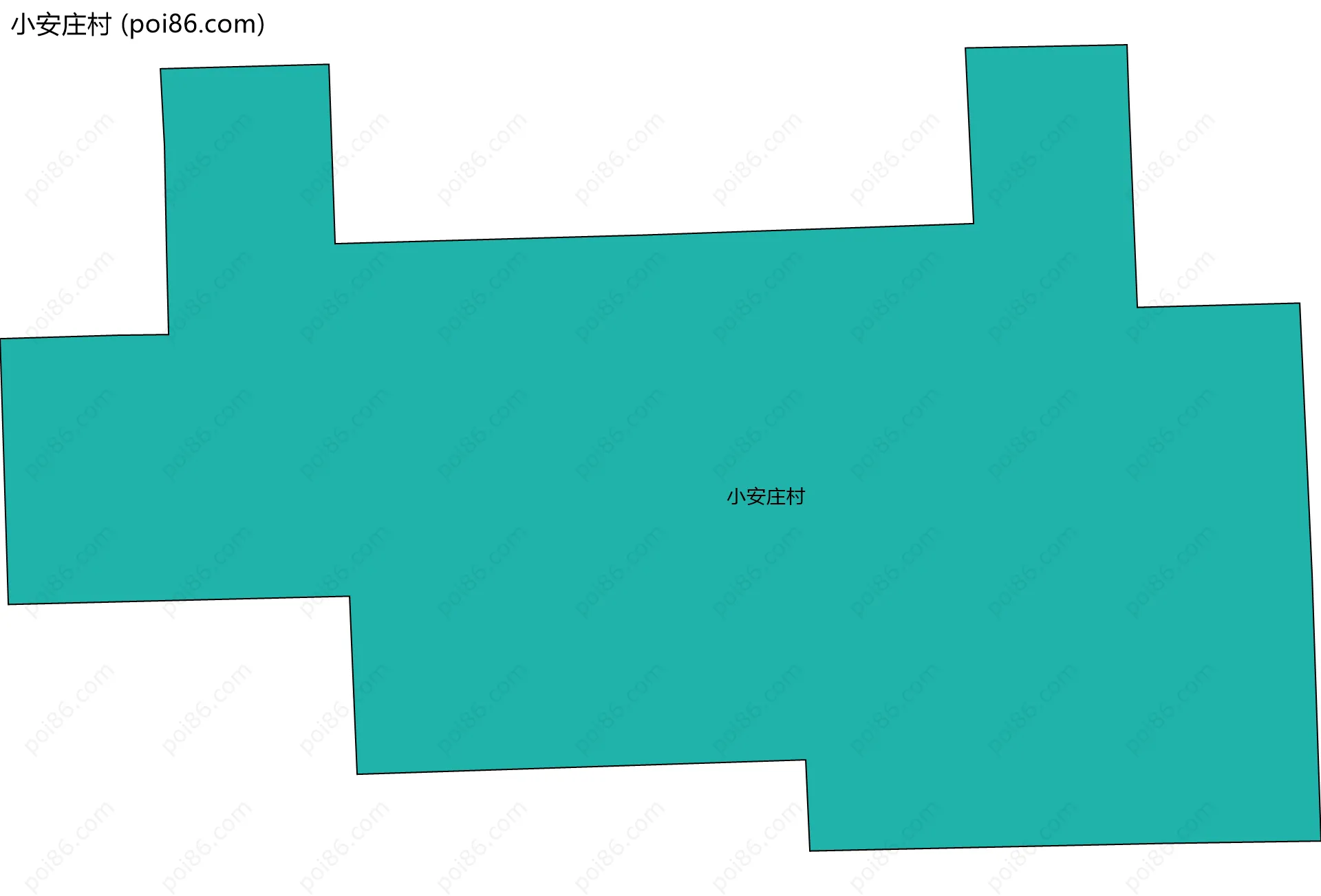 小安庄村边界地图