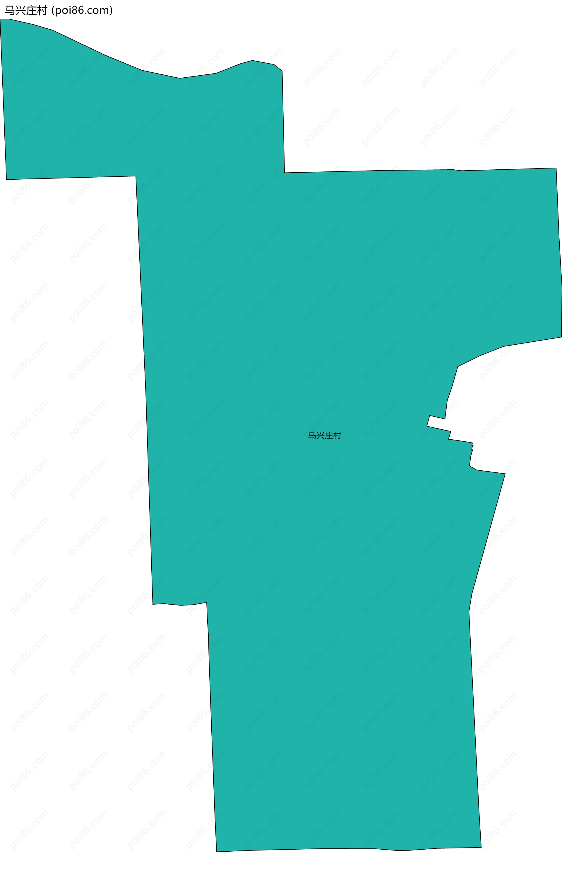 马兴庄村边界地图