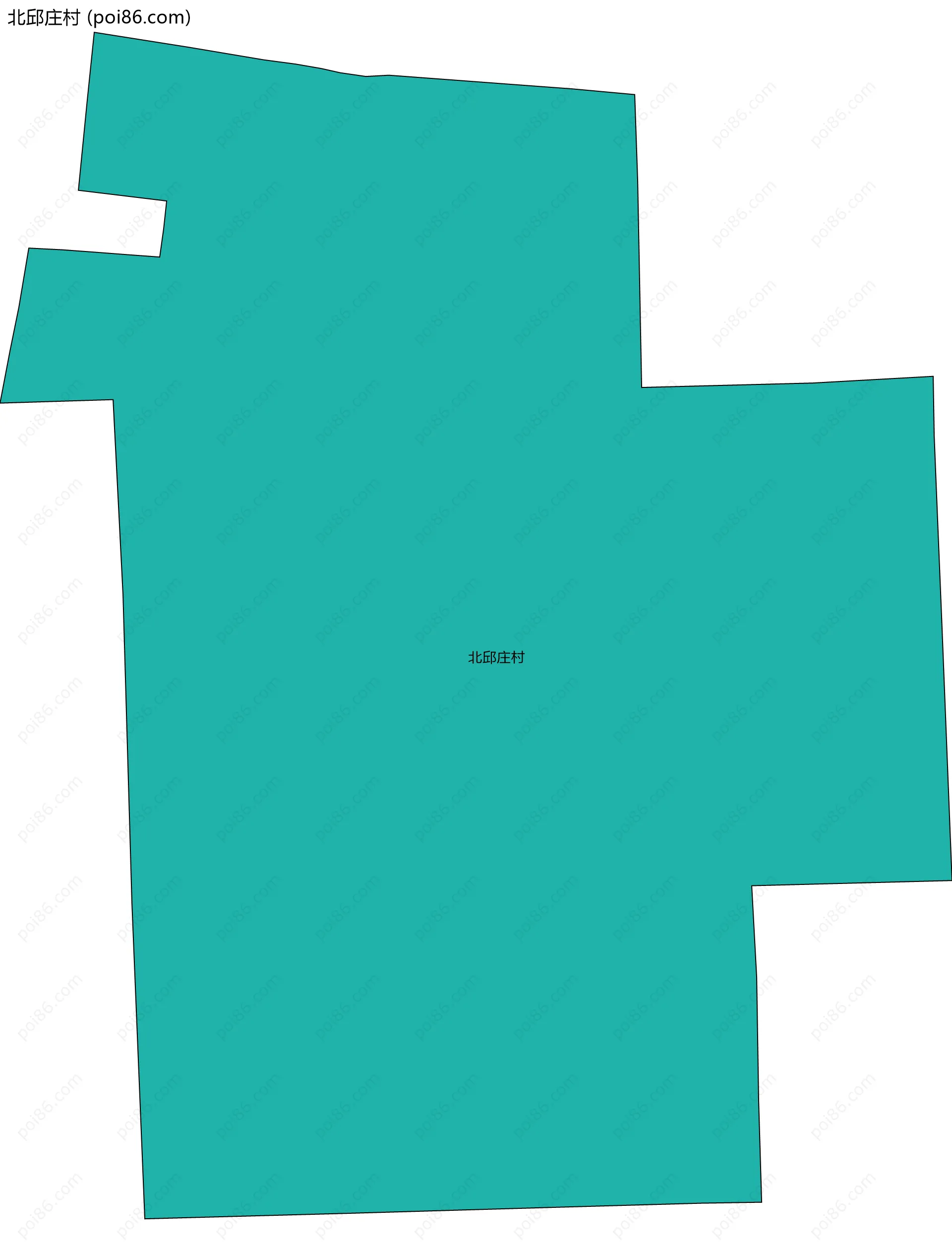 北邱庄村边界地图