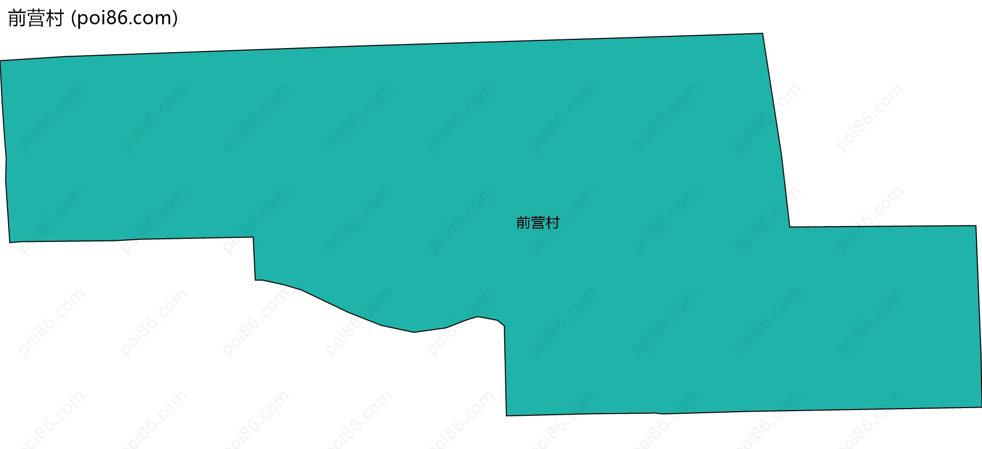 前营村边界地图