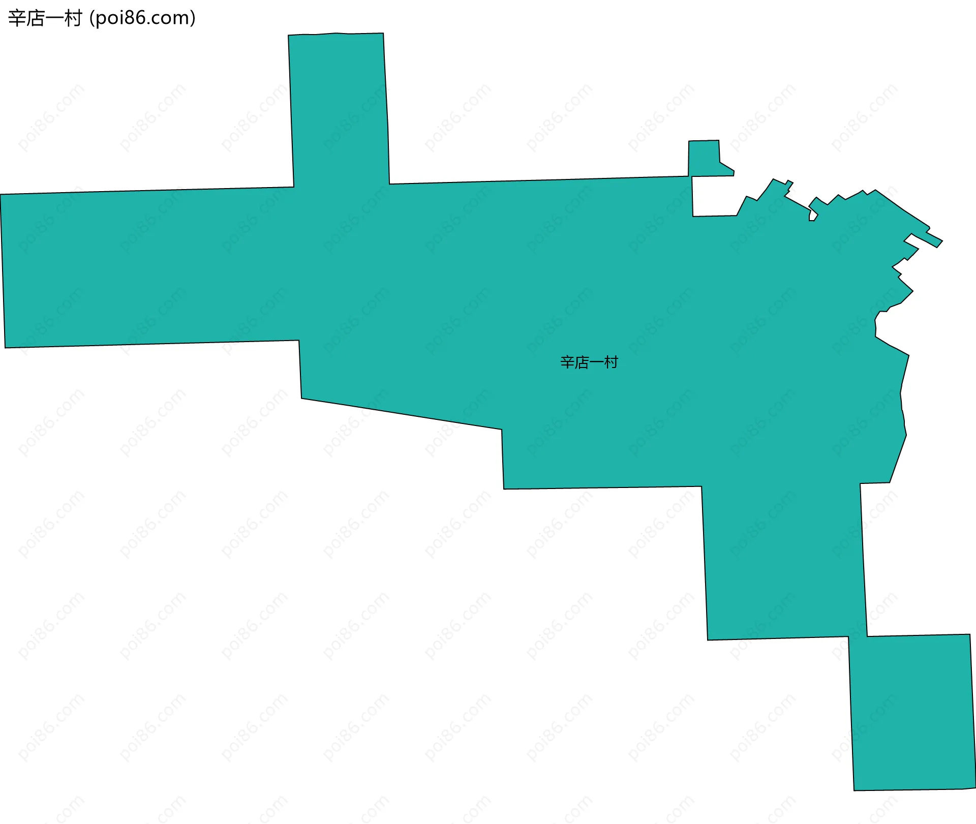 辛店一村边界地图
