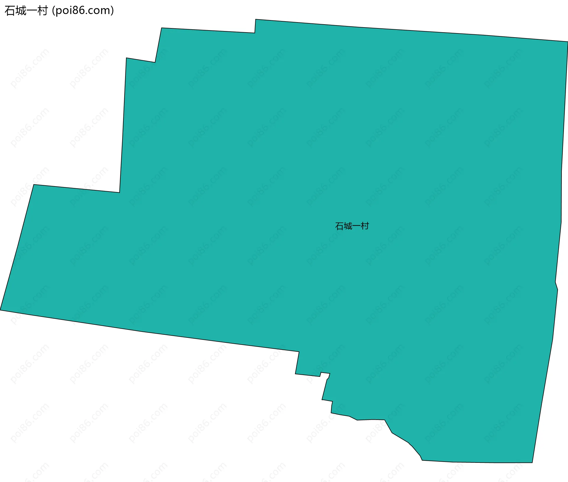 石城一村边界地图
