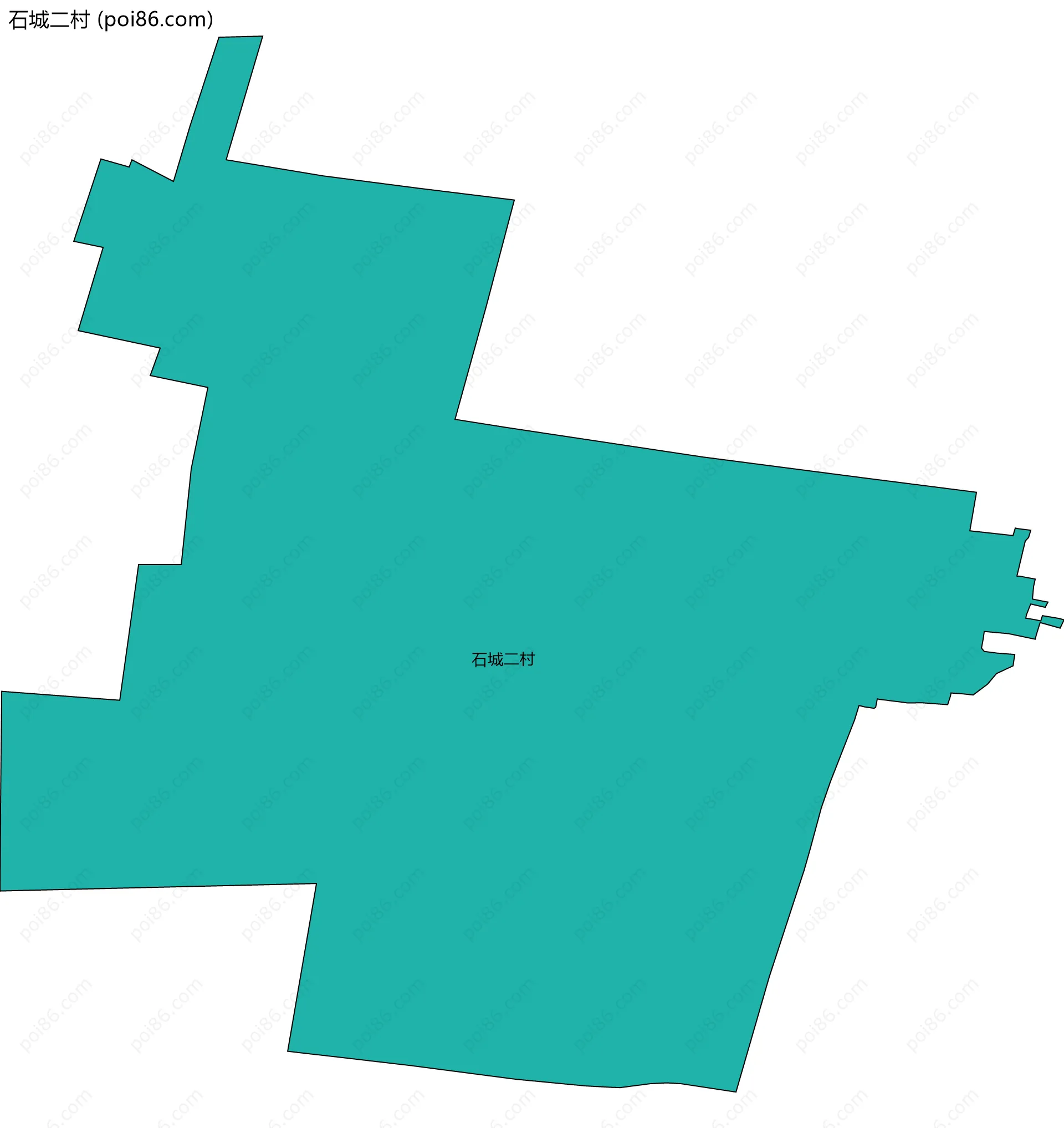 石城二村边界地图