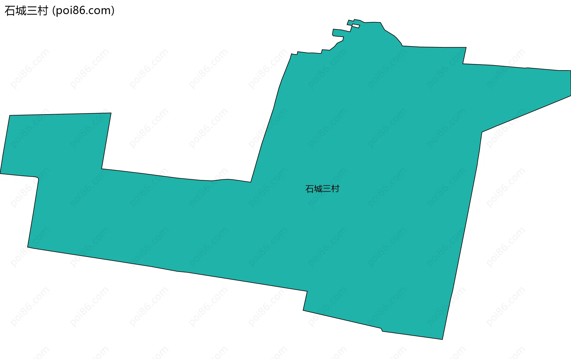 石城三村边界地图