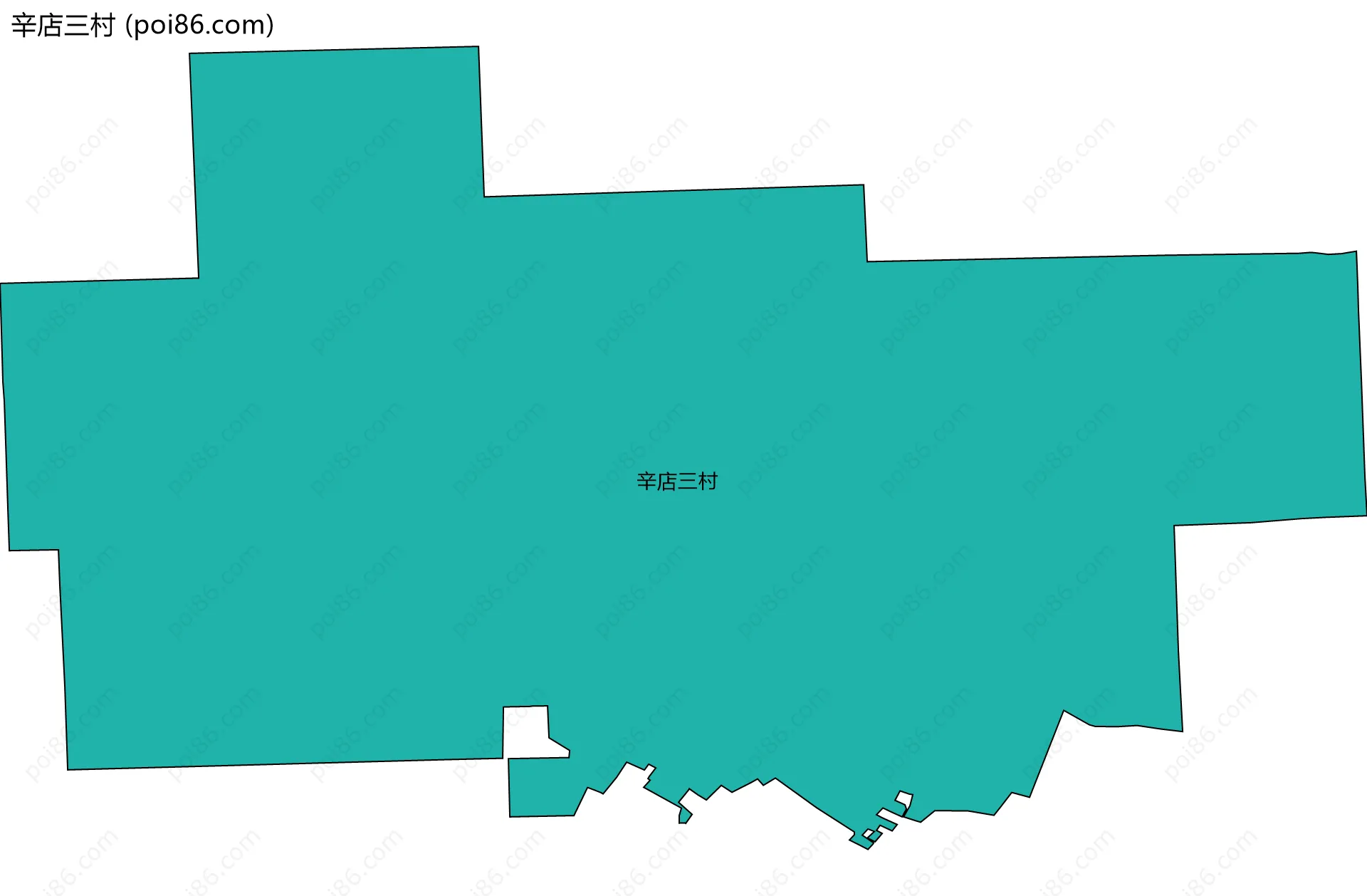 辛店三村边界地图