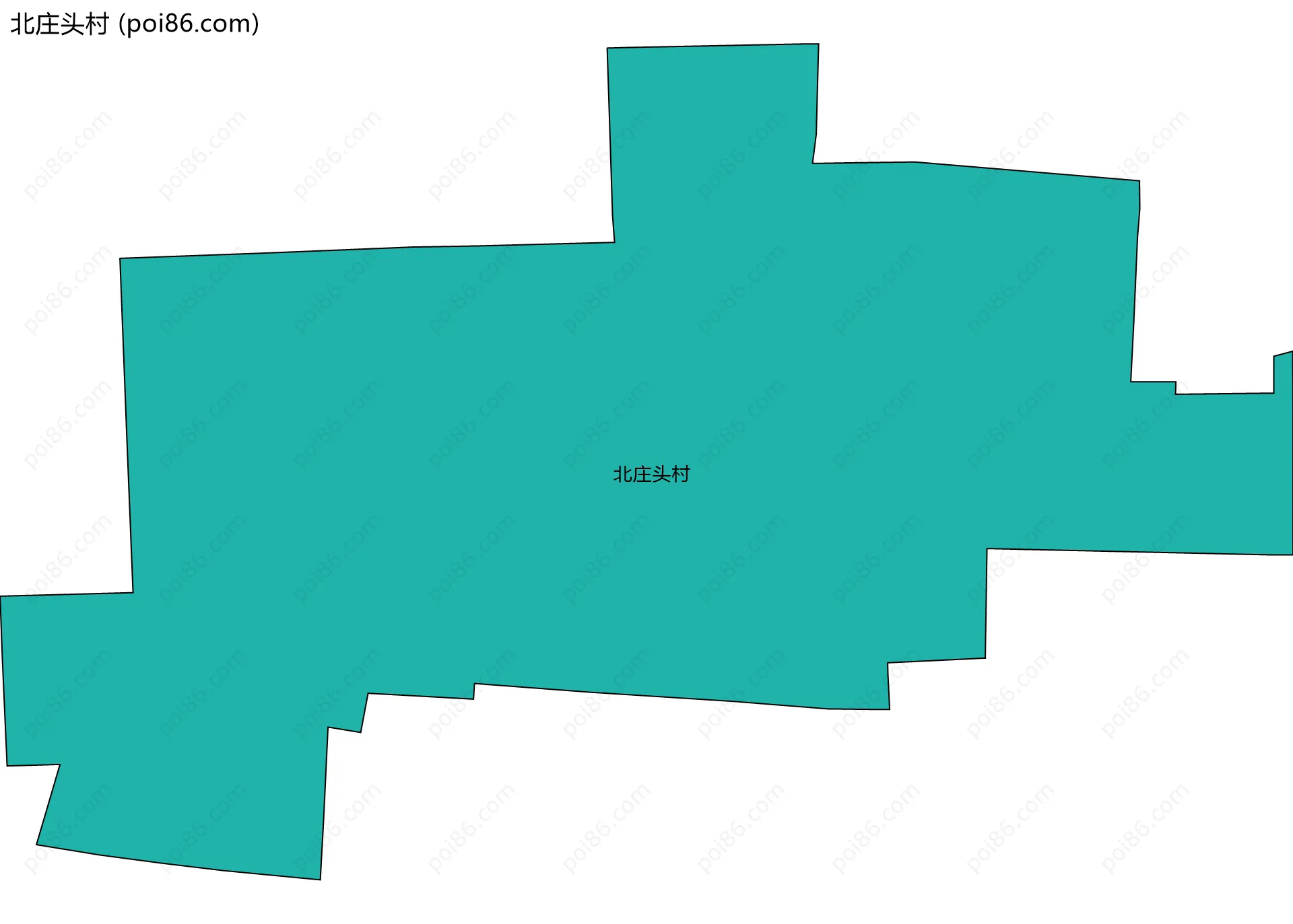 北庄头村边界地图
