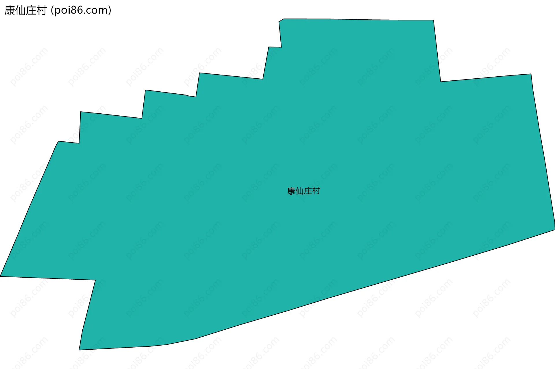 康仙庄村边界地图