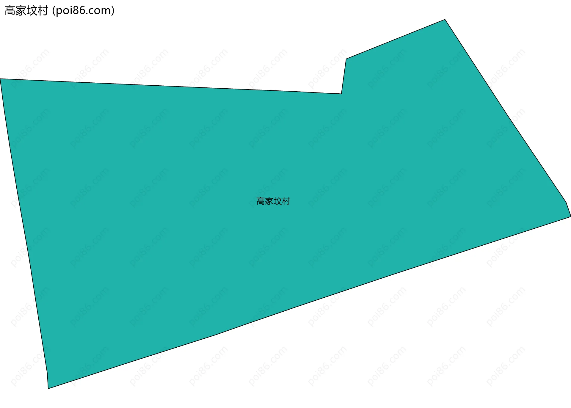 高家坟村边界地图