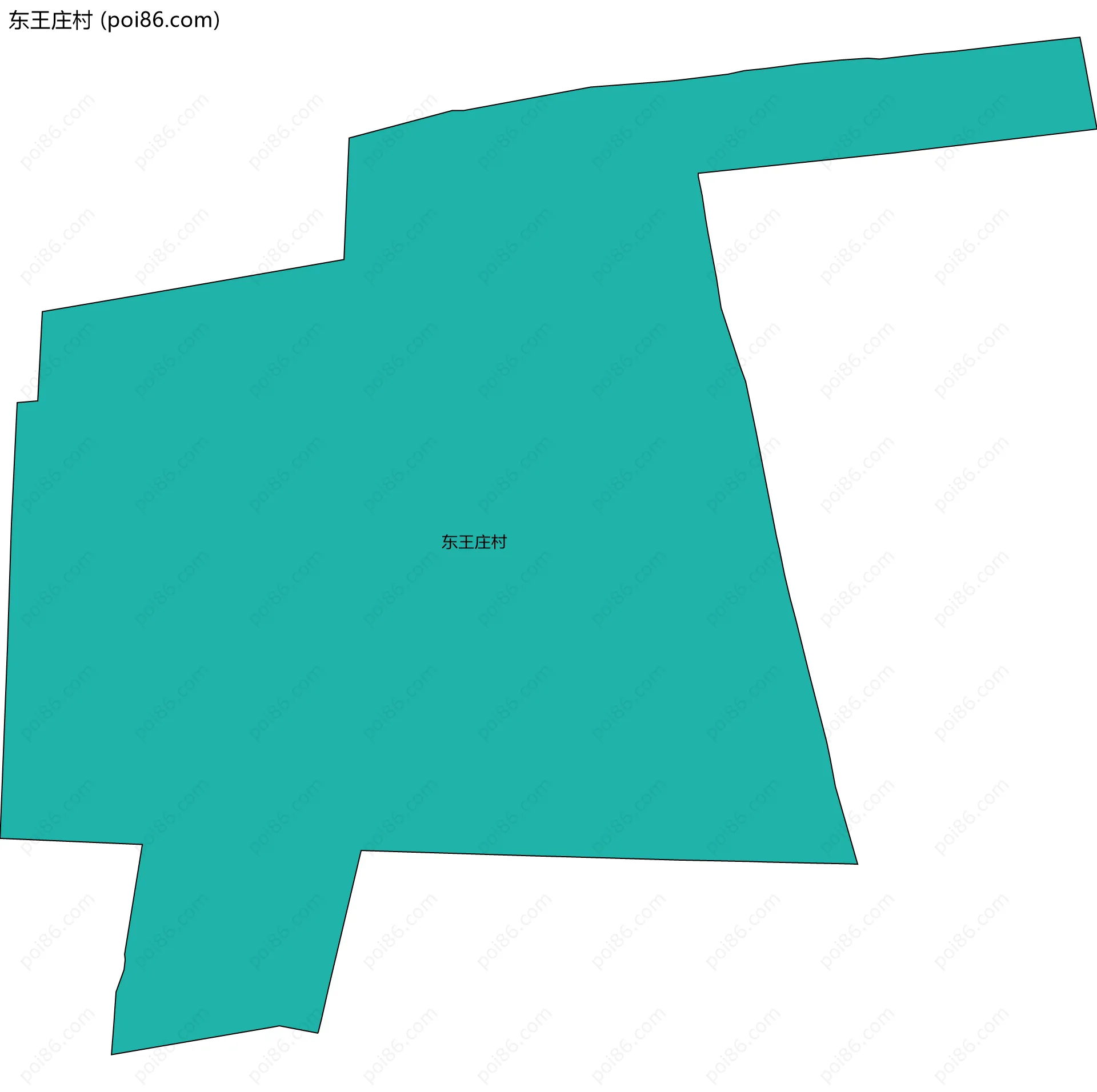 东王庄村边界地图