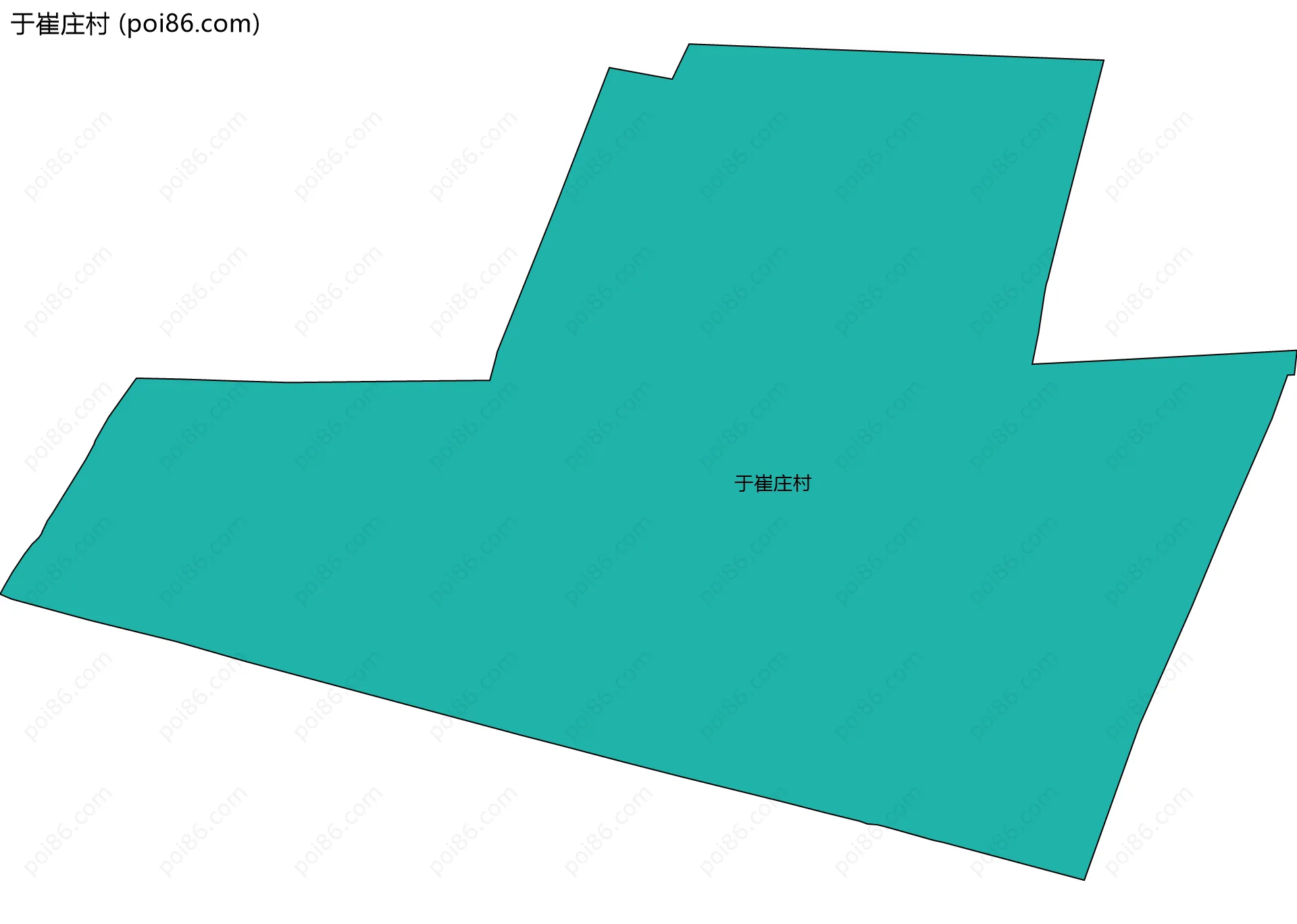 于崔庄村边界地图