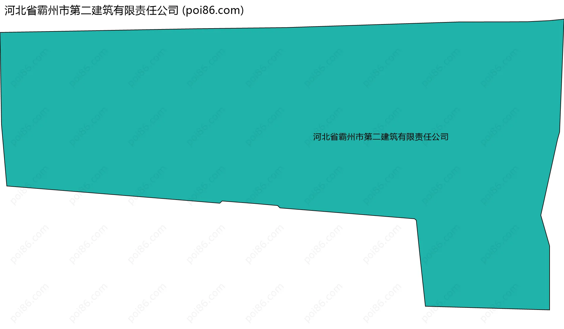 河北省霸州市第二建筑有限责任公司边界地图