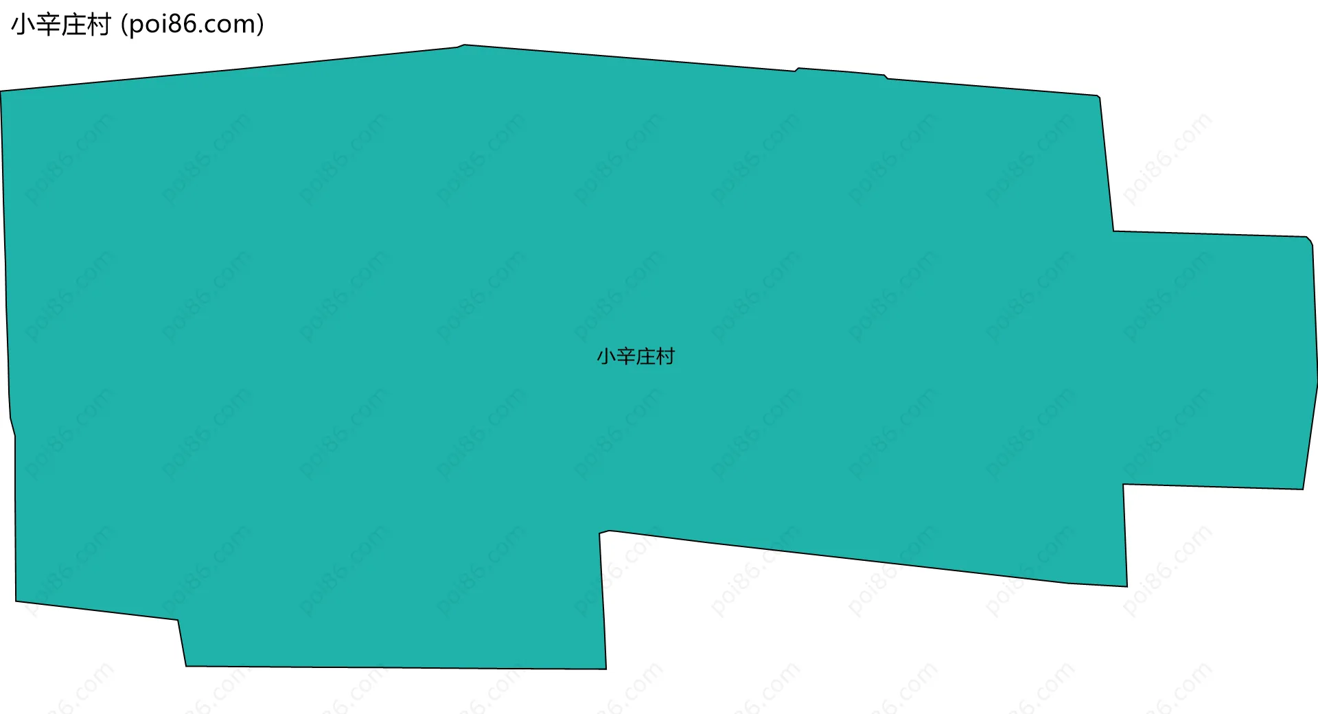 小辛庄村边界地图