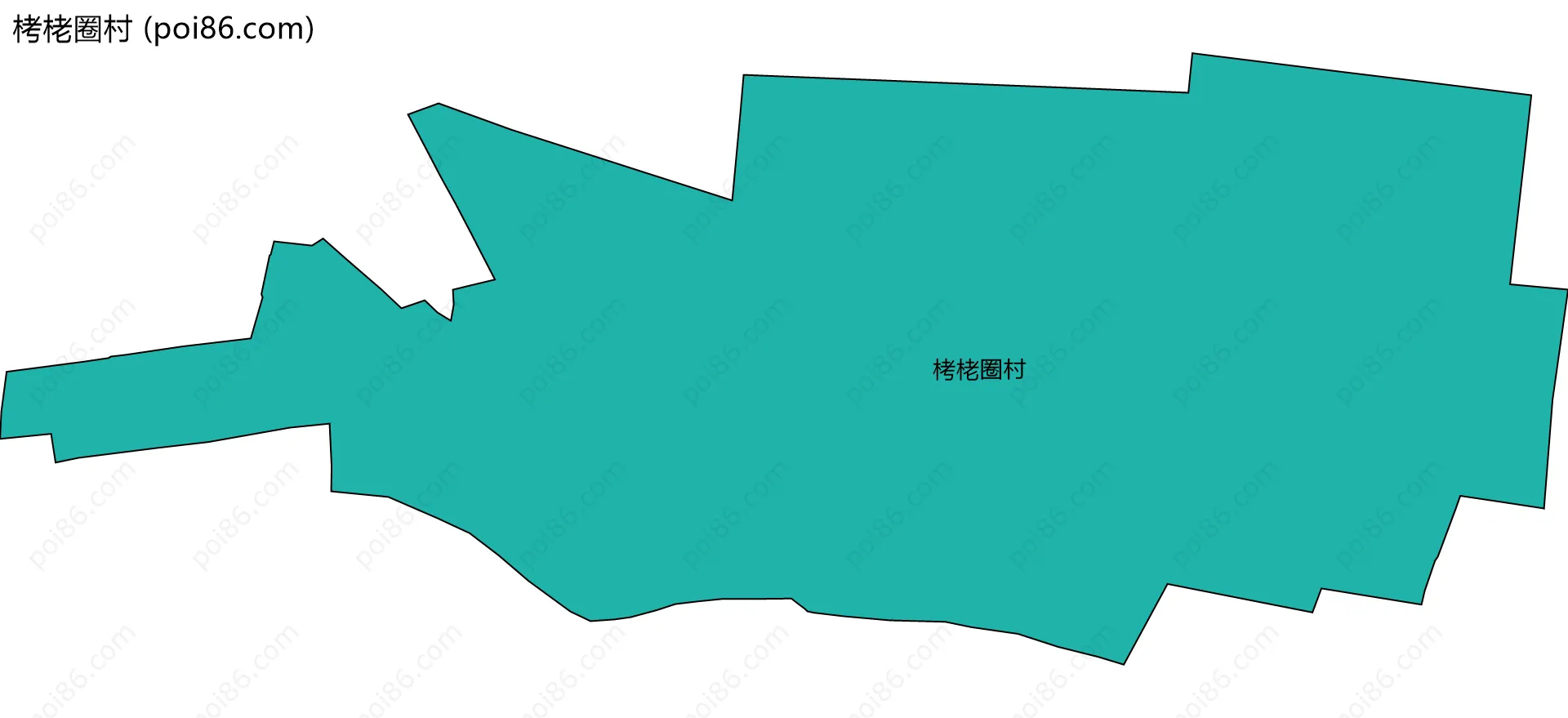 栲栳圈村边界地图