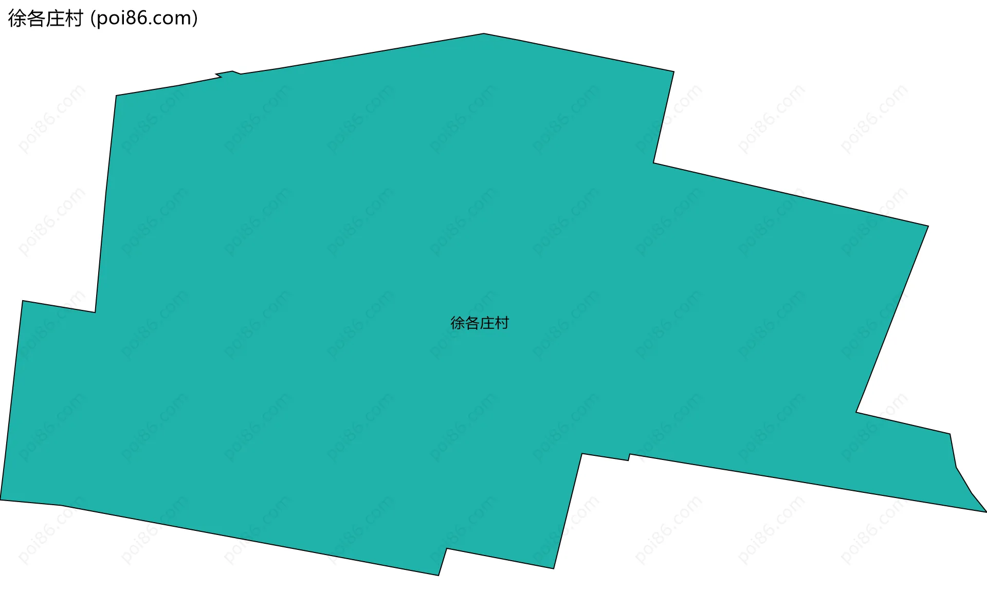 徐各庄村边界地图